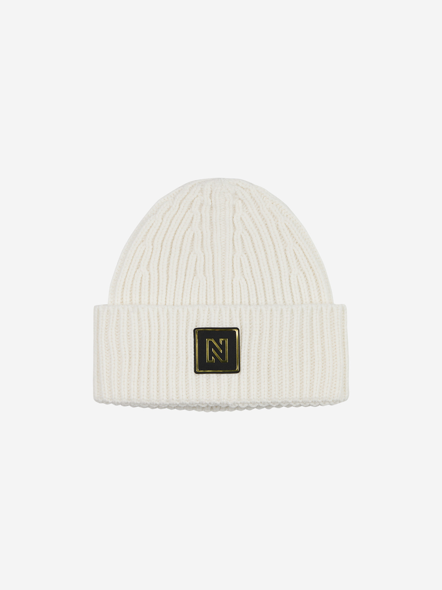 Knitted beanie with logo