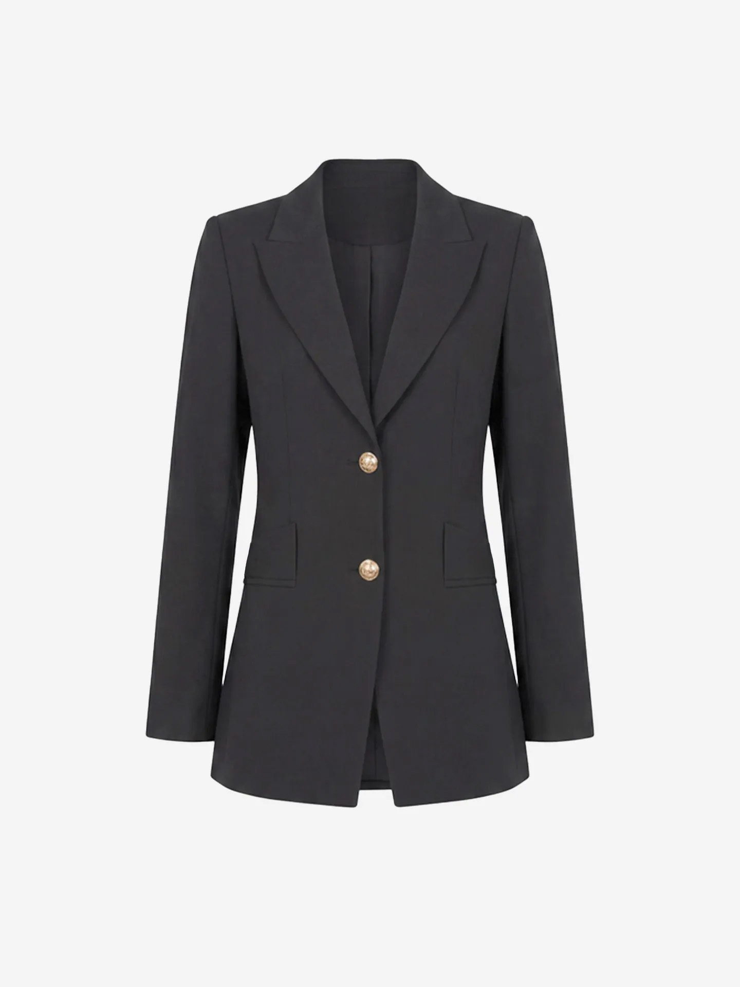 Aansluitende gemêleerde blazer