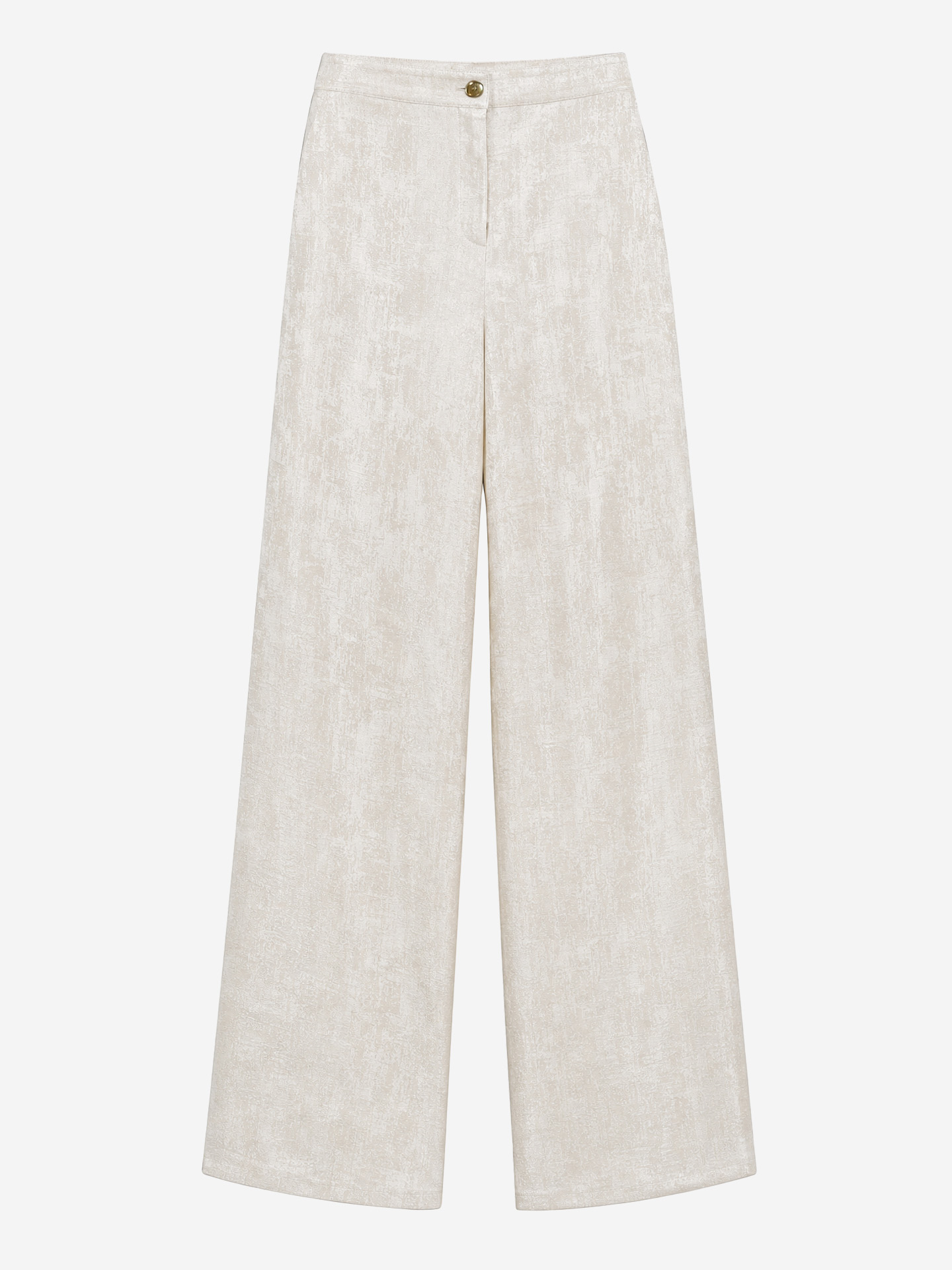 Jacquard pants with a sheen