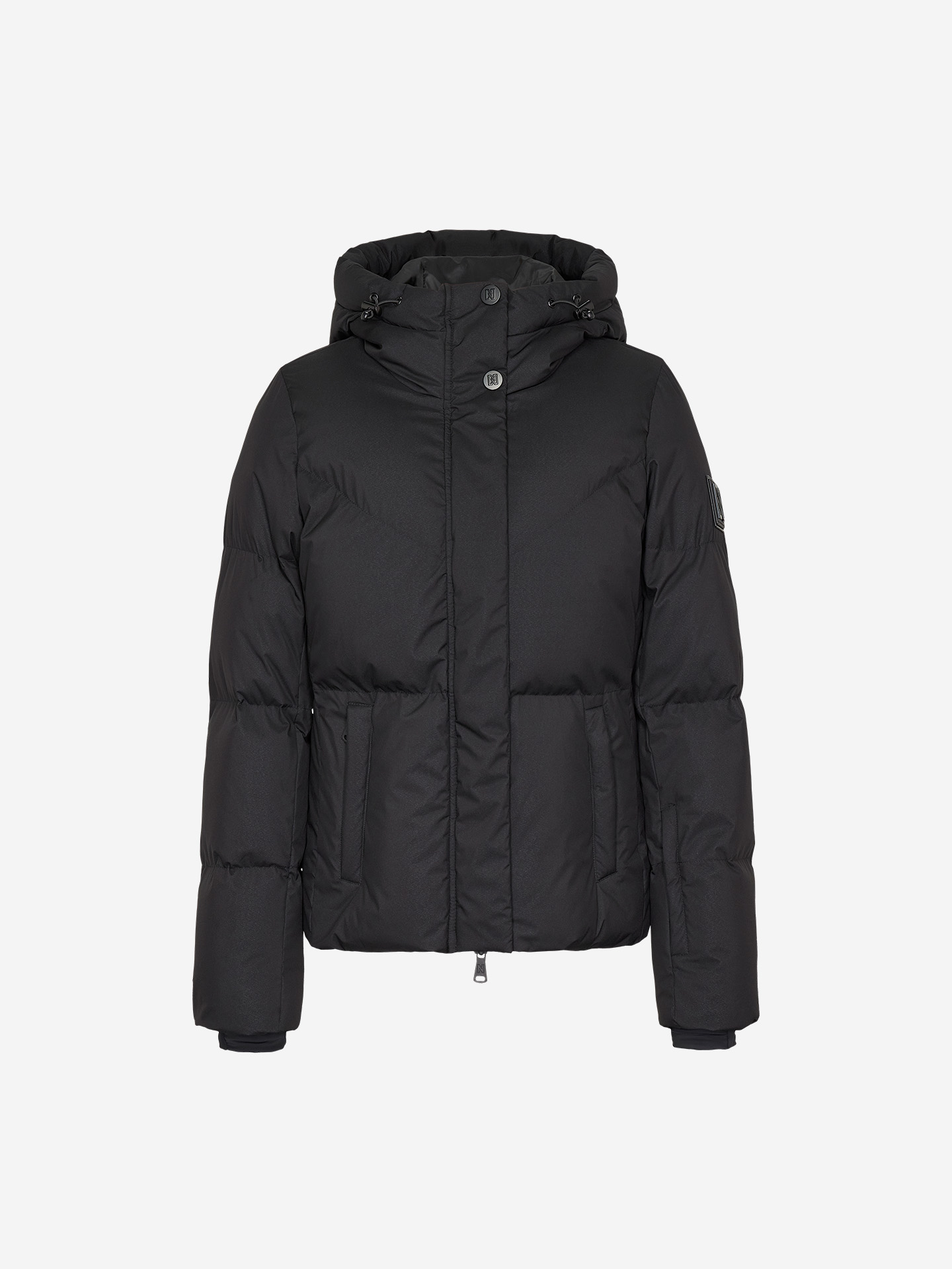 Ski puffer jacket with hood