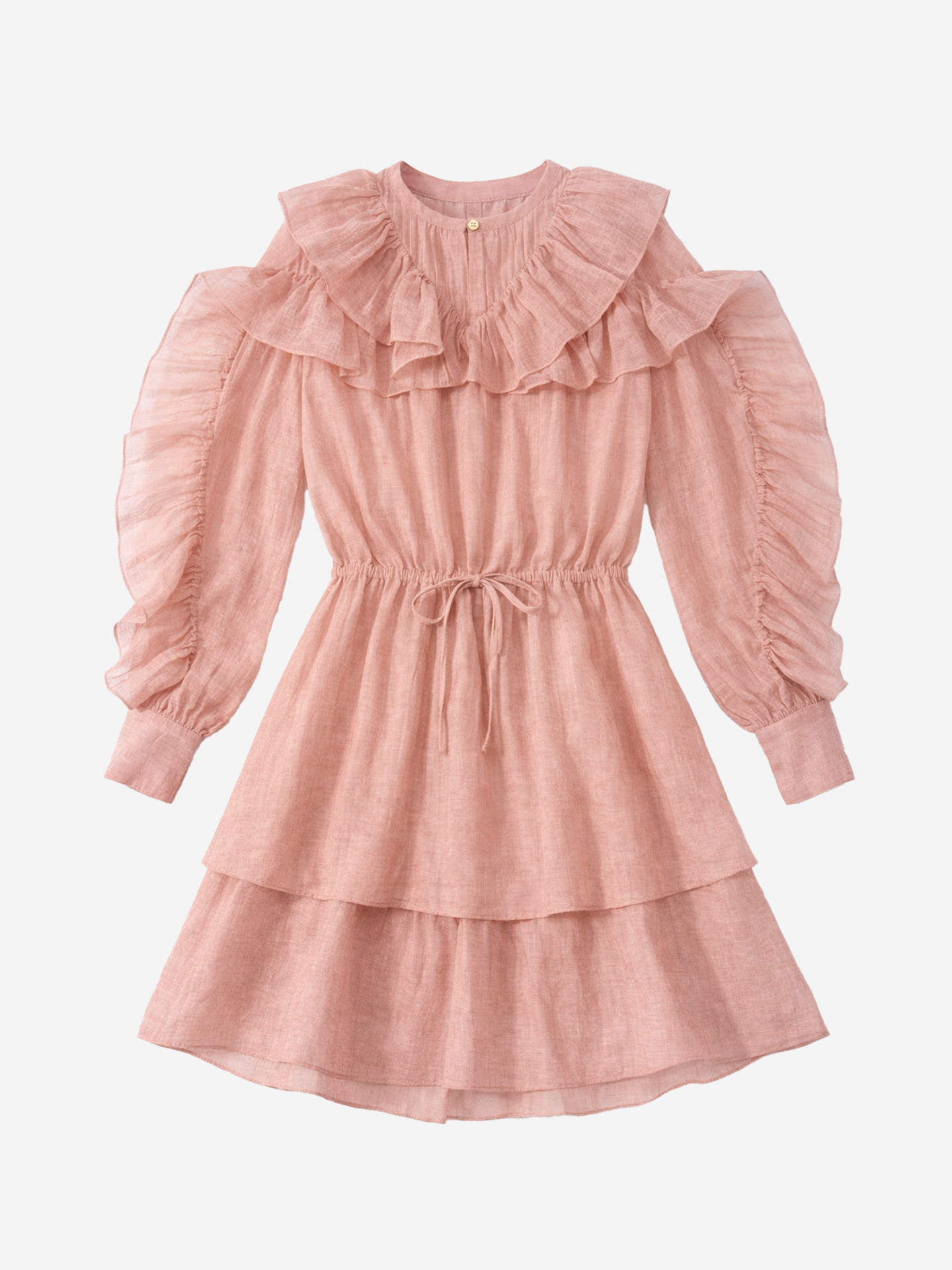 Layered dress with ruffles