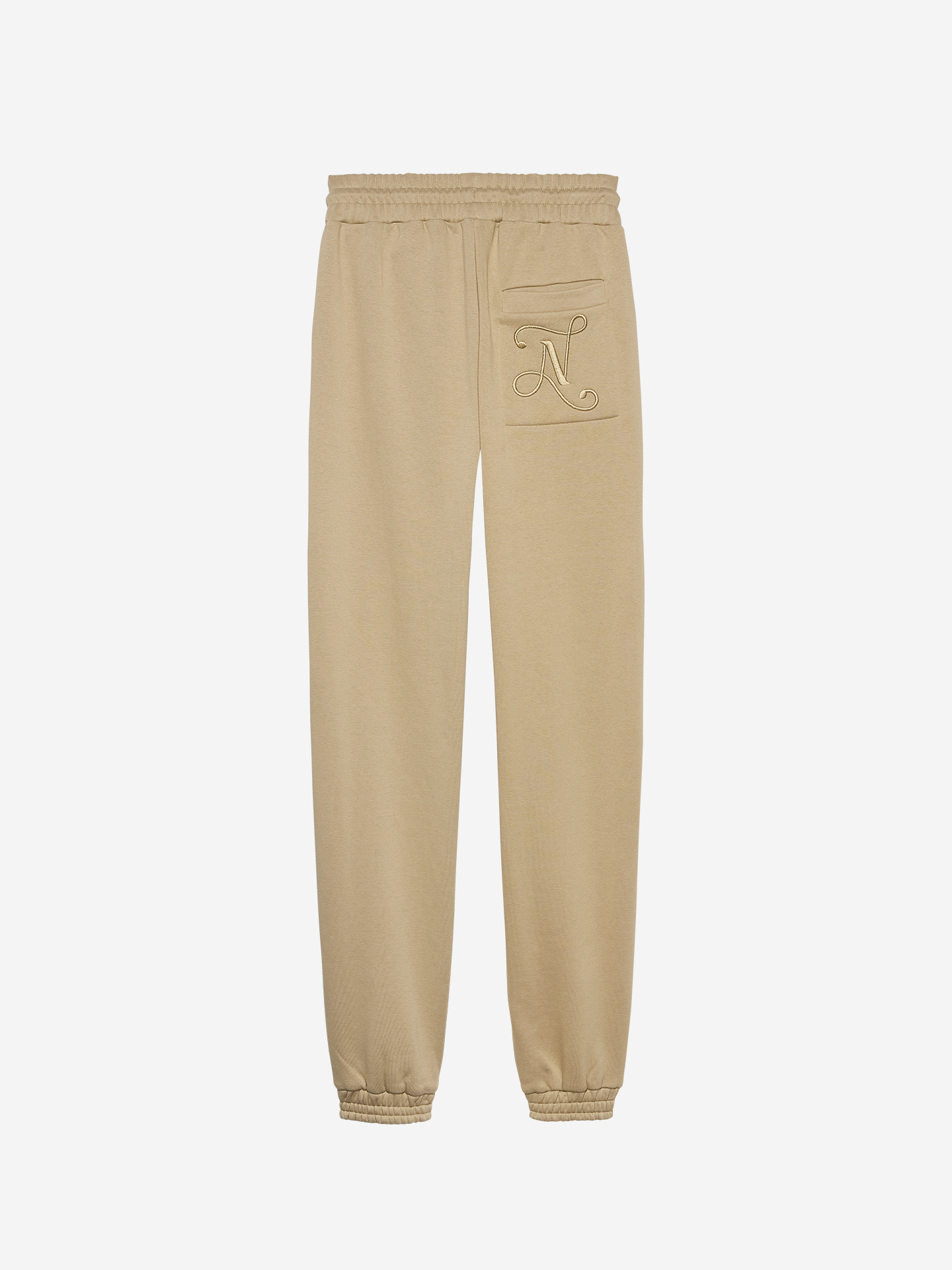 Jogging pants with embroidered logo