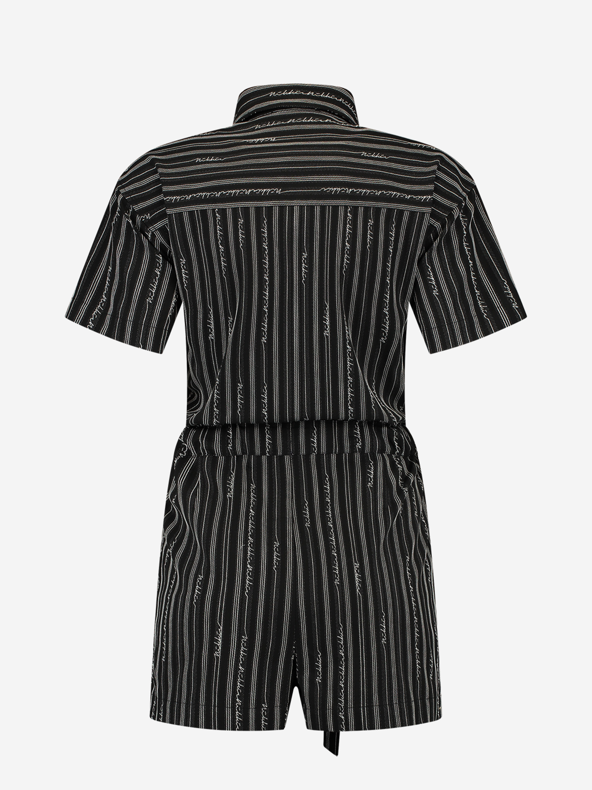 Playsuit with logo pattern