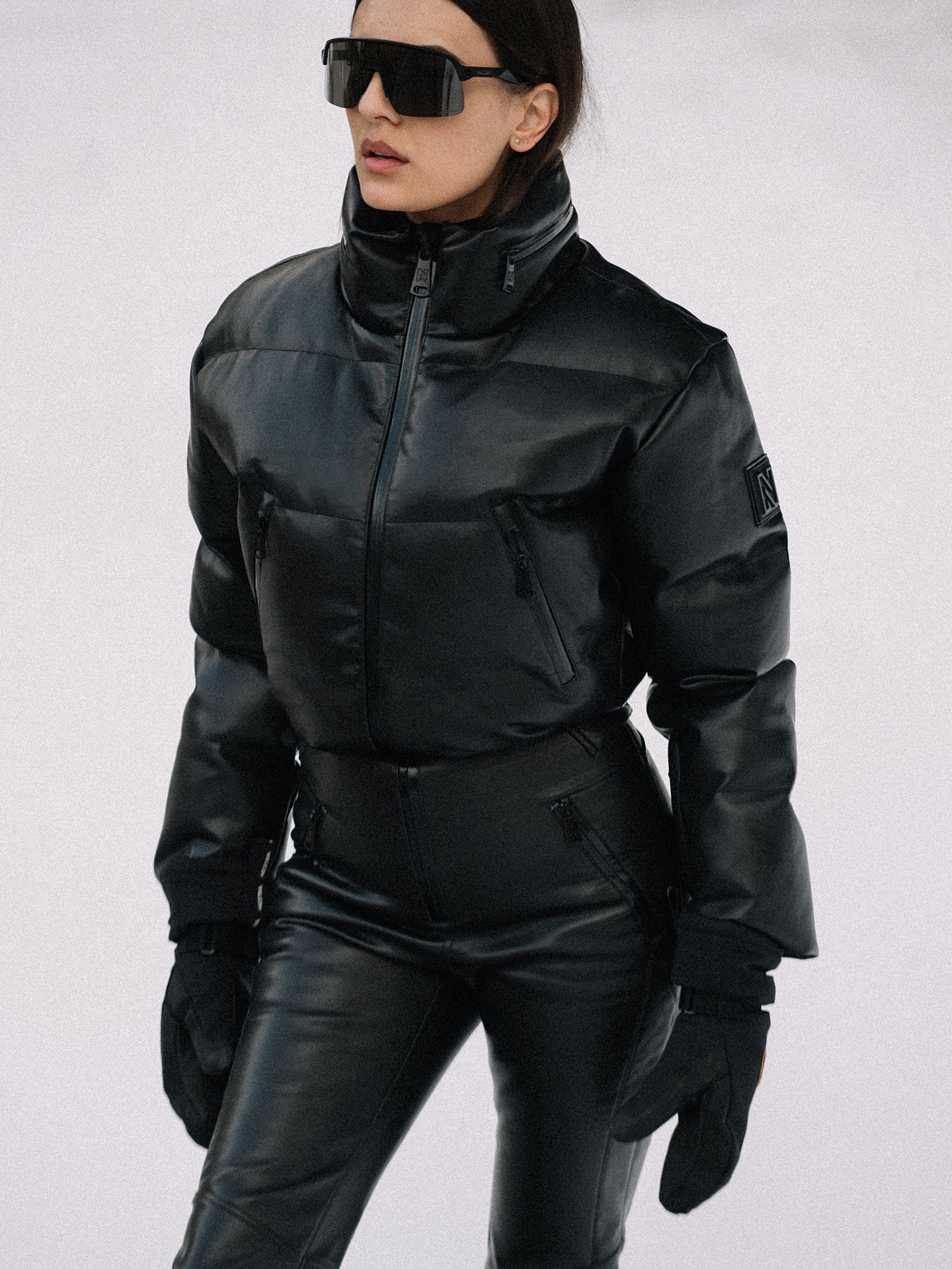 PU ski jumpsuit