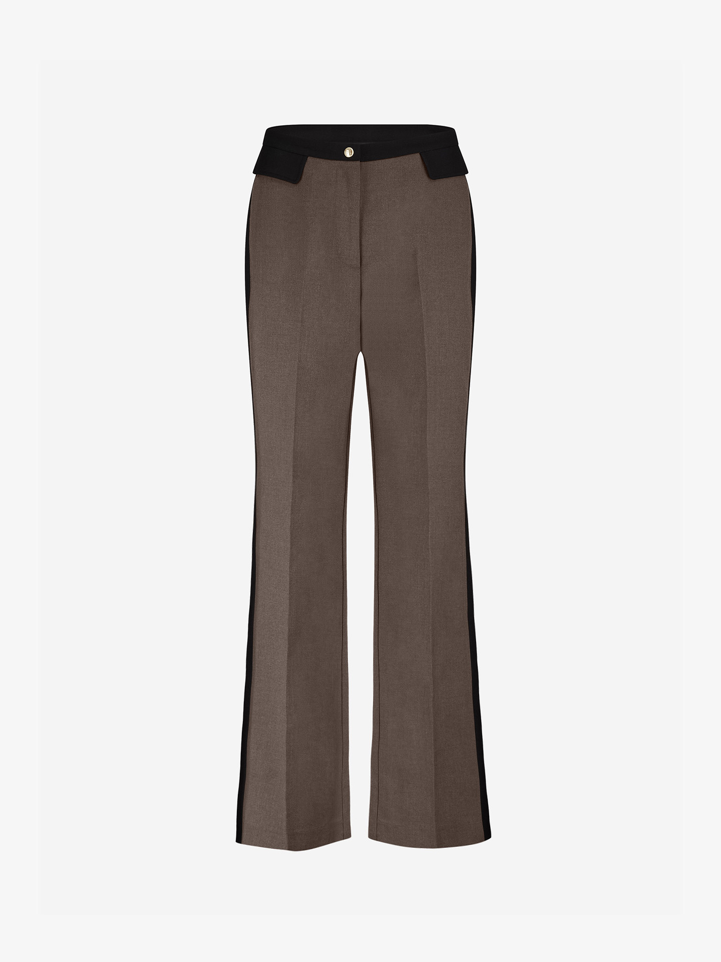 Pantalon met contrasterende details