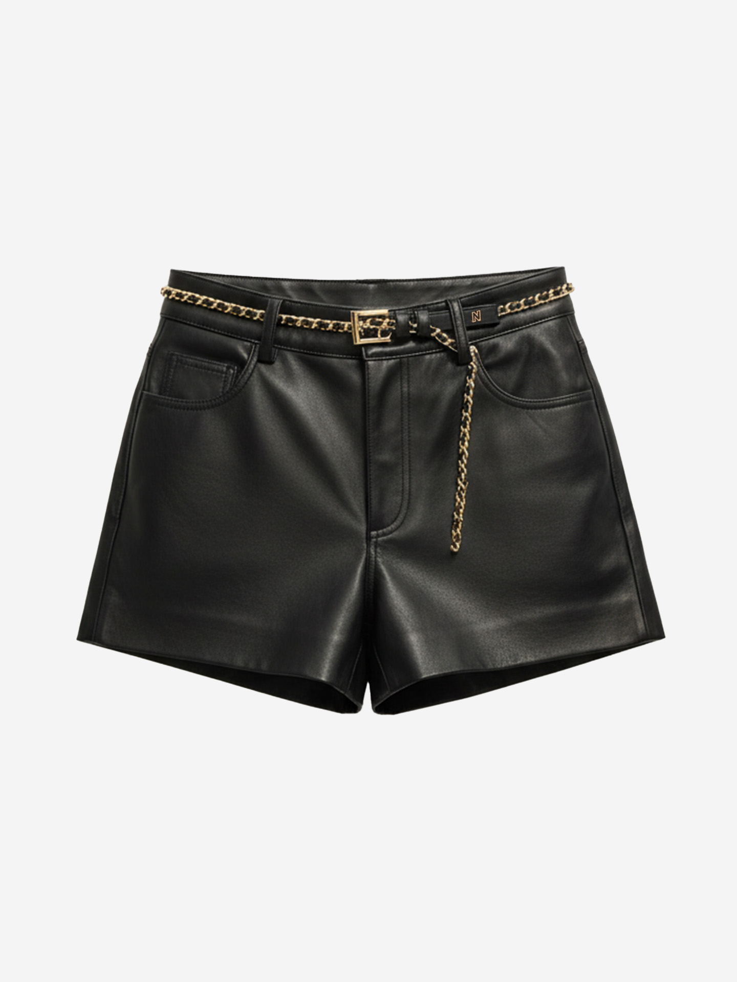 Leather shorts