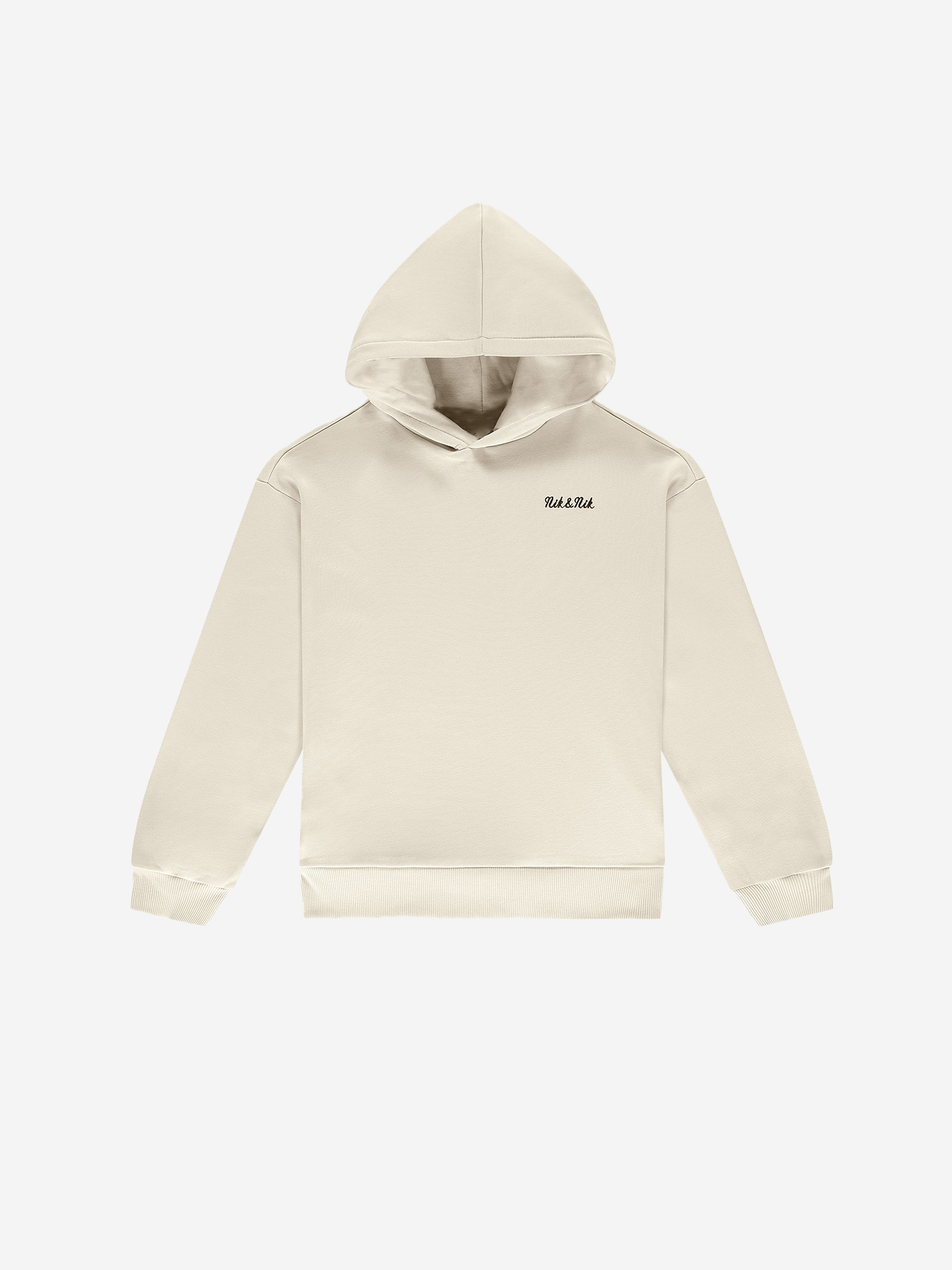 Hoodie with logo patch on the back