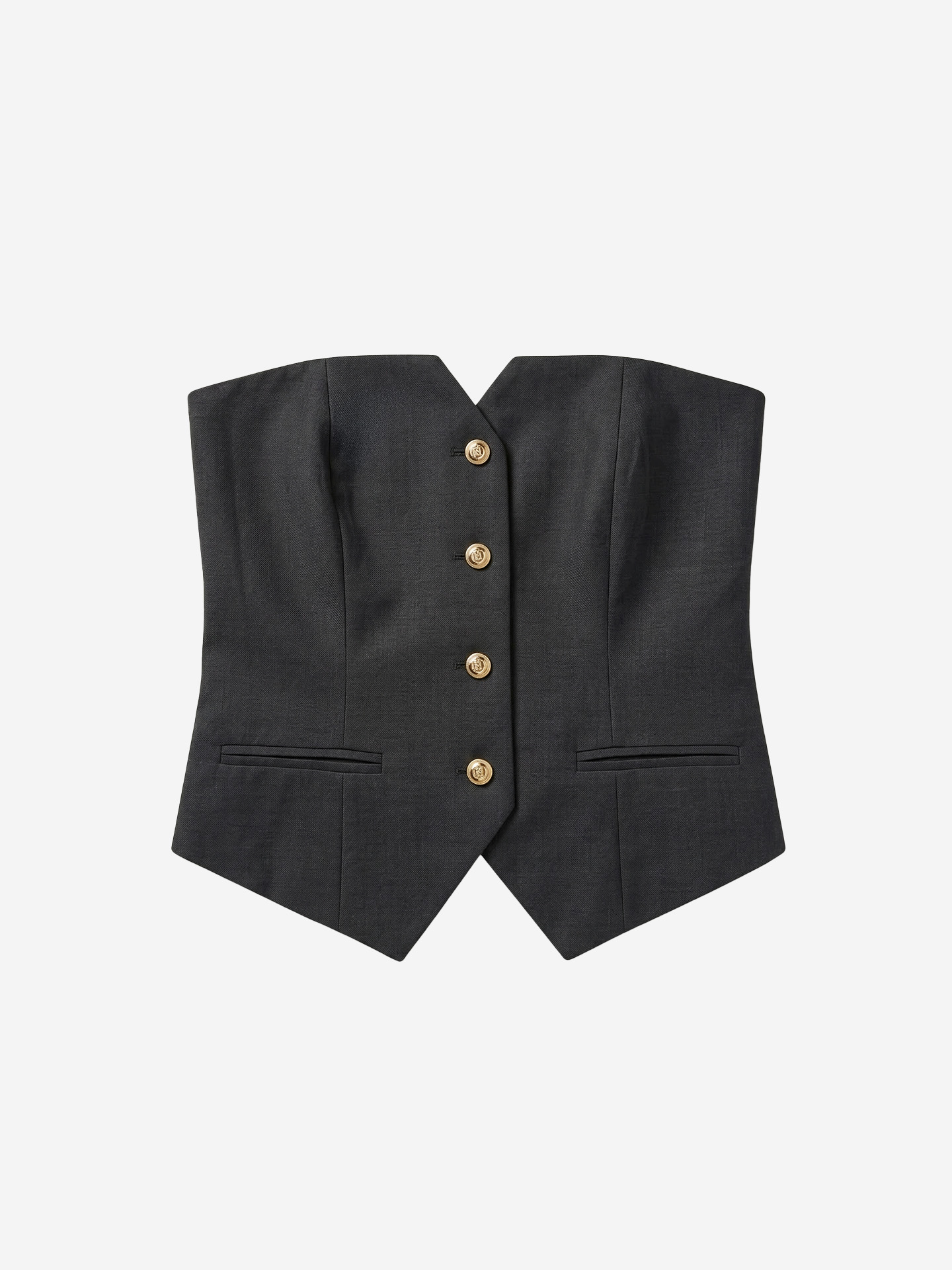 Gemêleerde strapless top