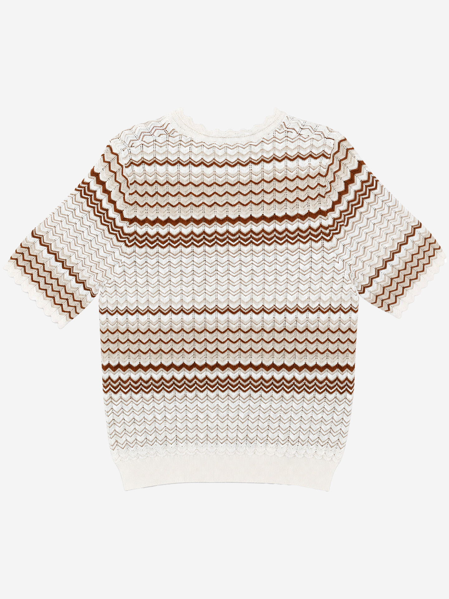 Top met zigzagpatroon