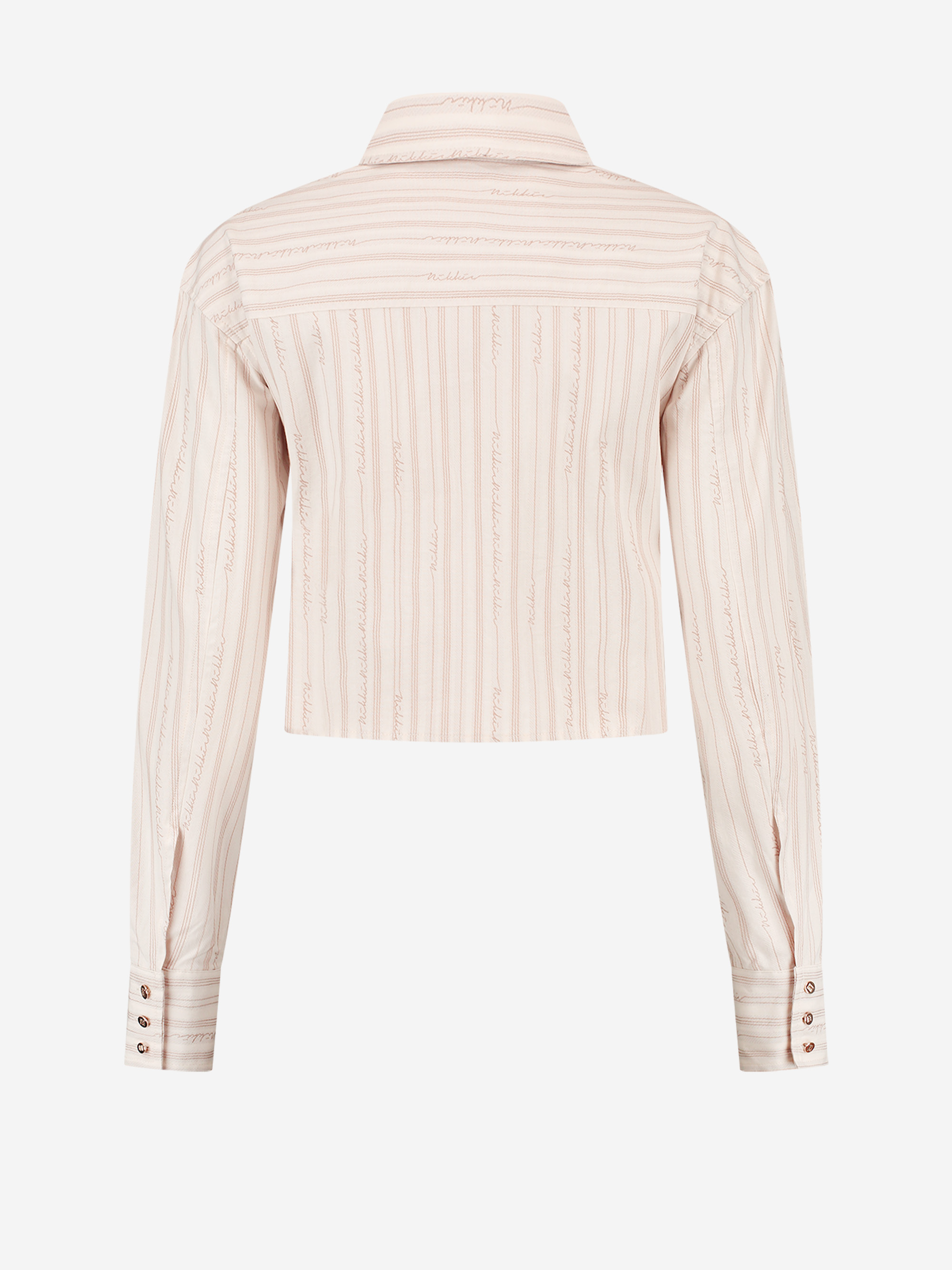 Blouse with logo pattern