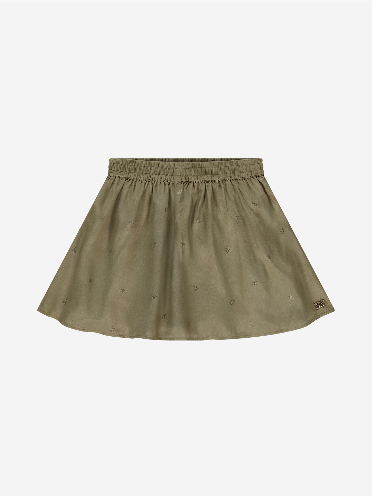 Short skirt with logo pattern