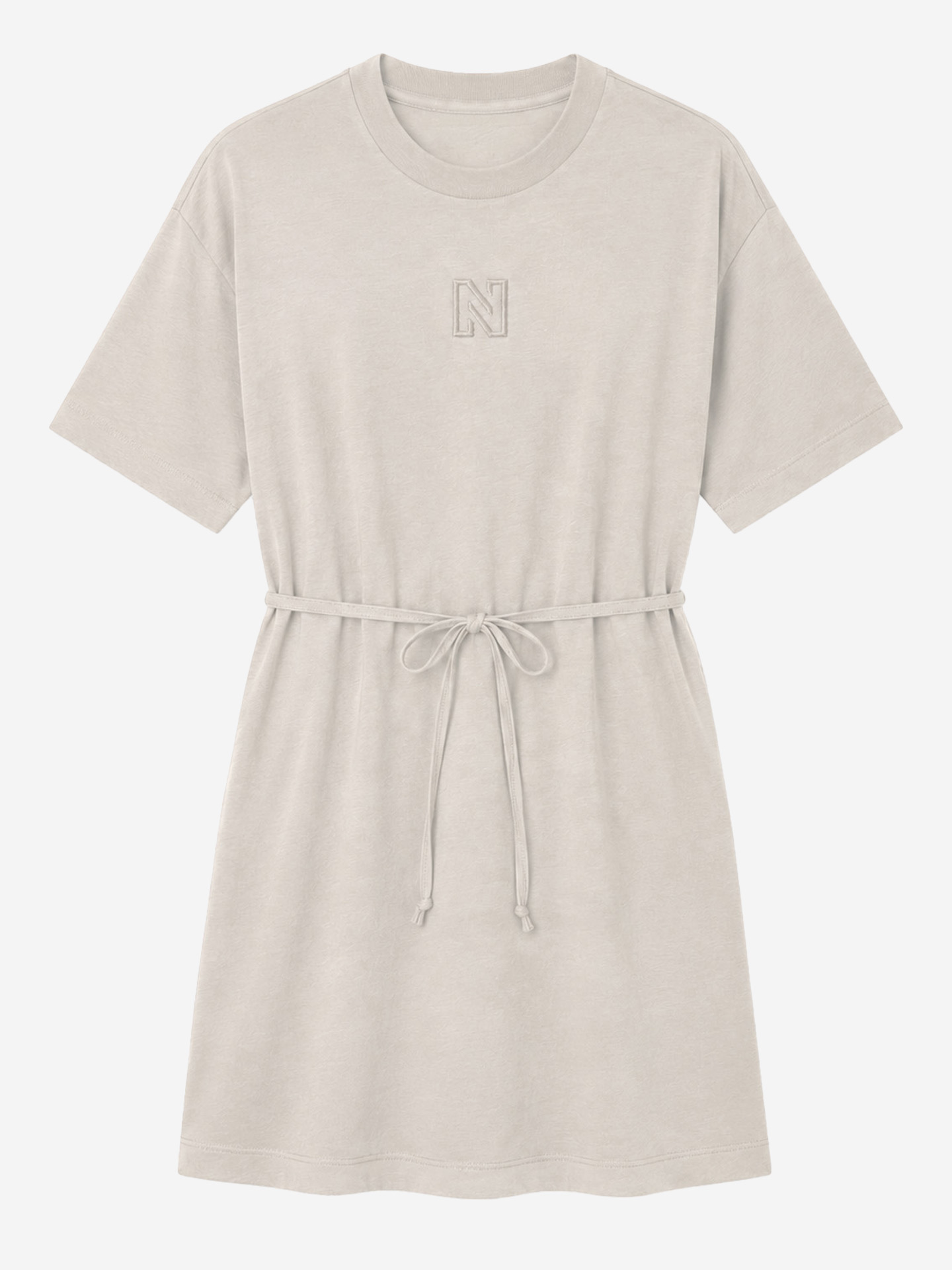 T-shirtjurk met strikkoord