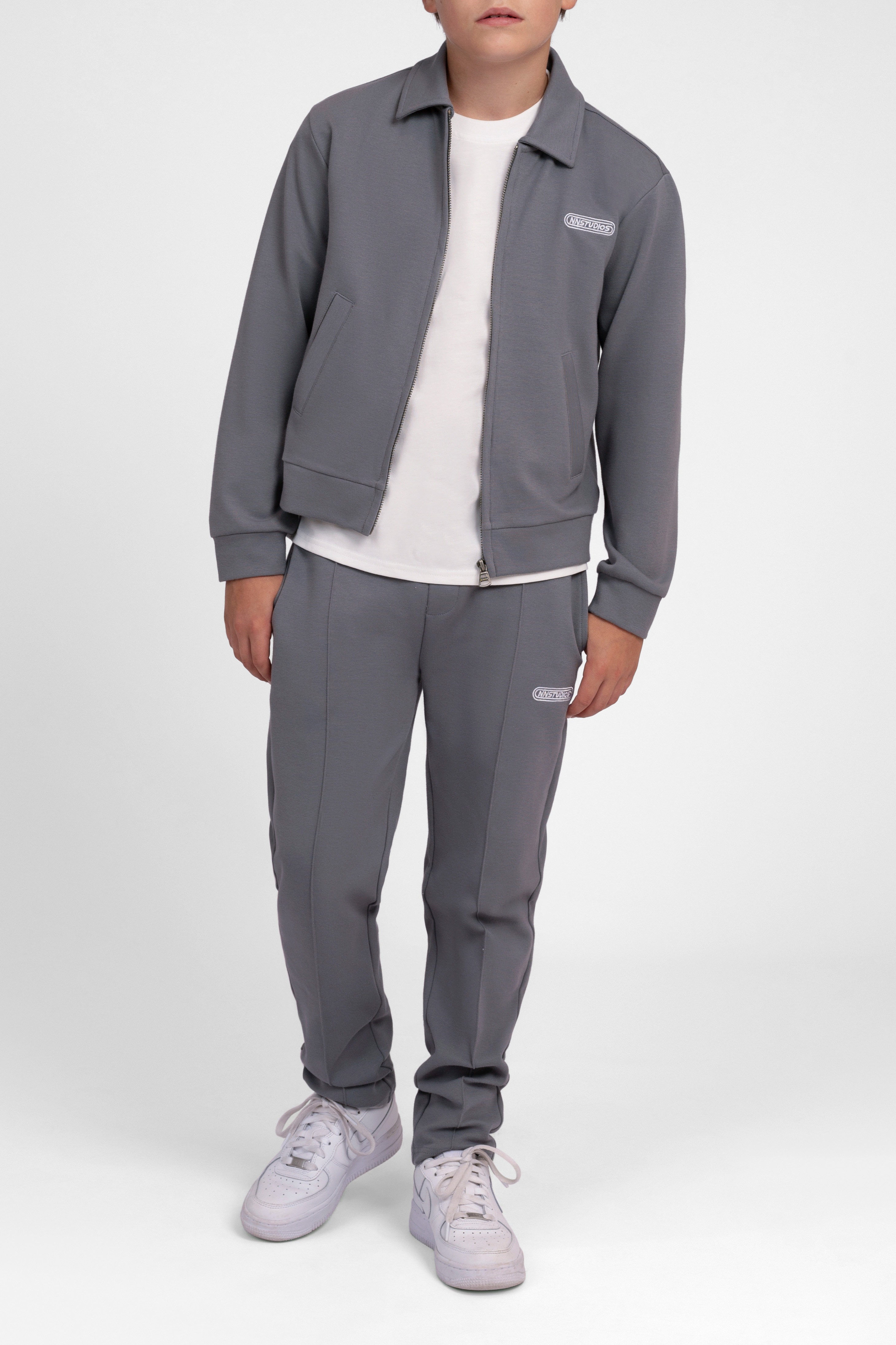 Track pants with drawstring