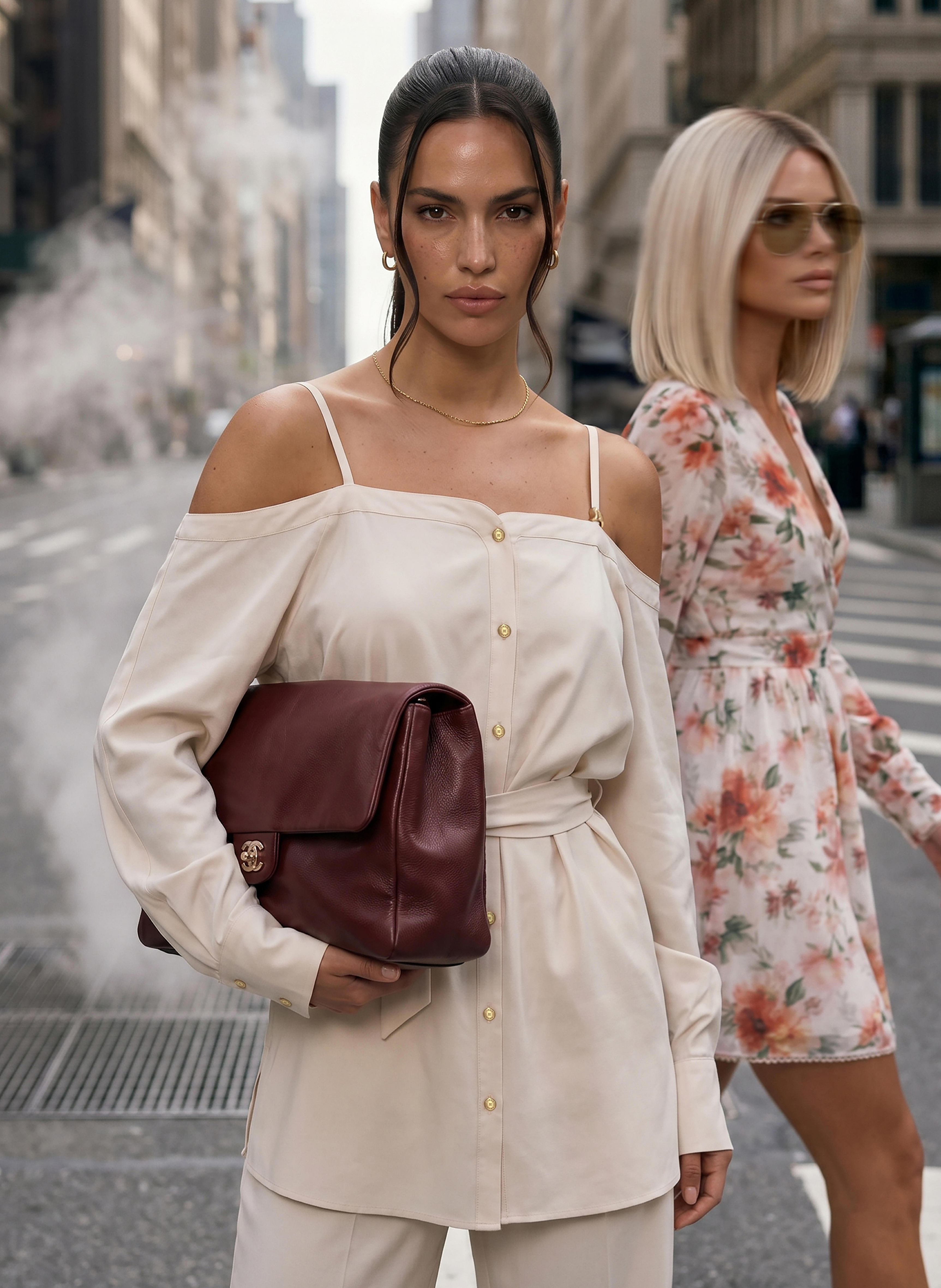 Cold shoulder top