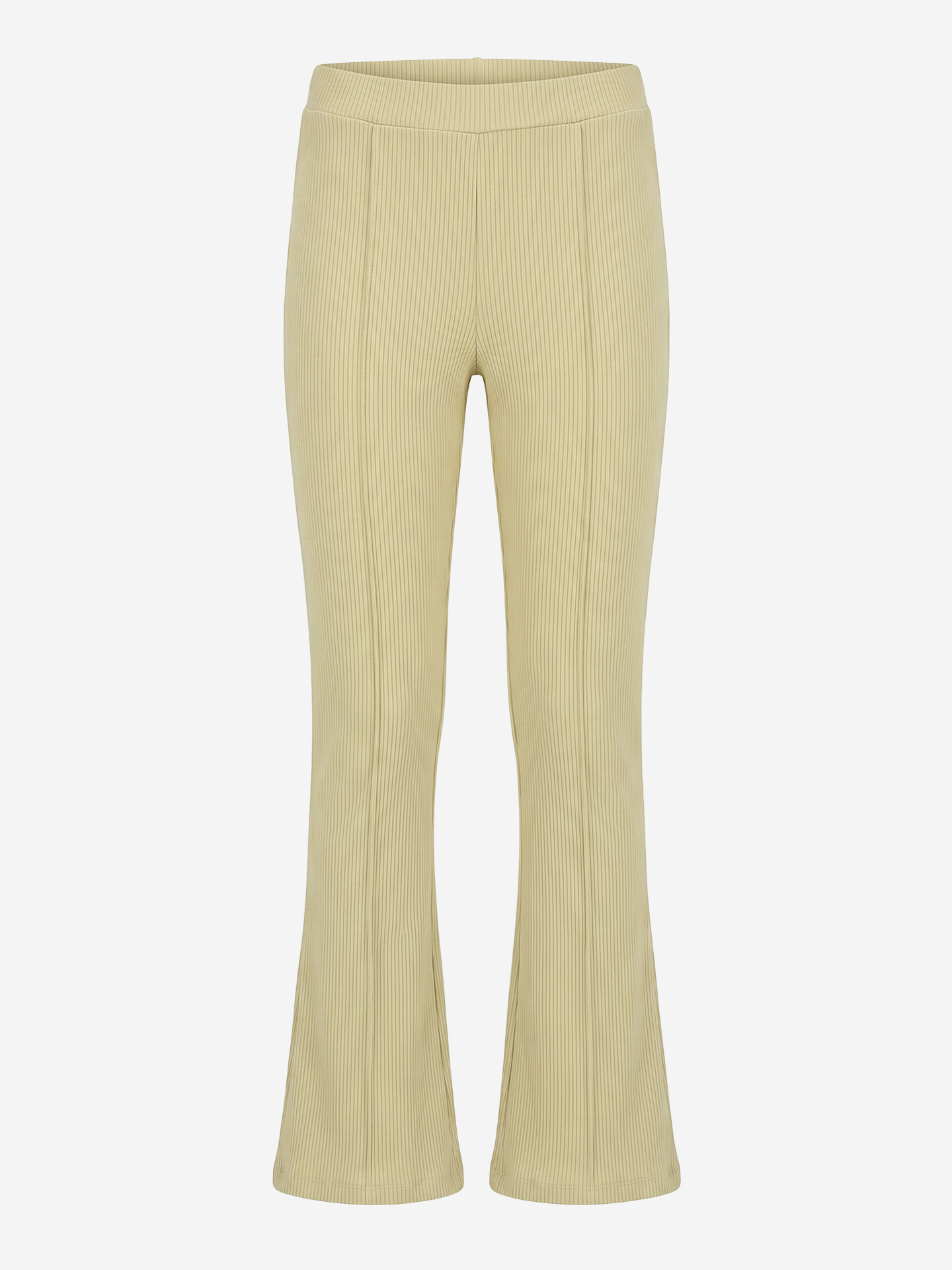 Ribbed flared pants