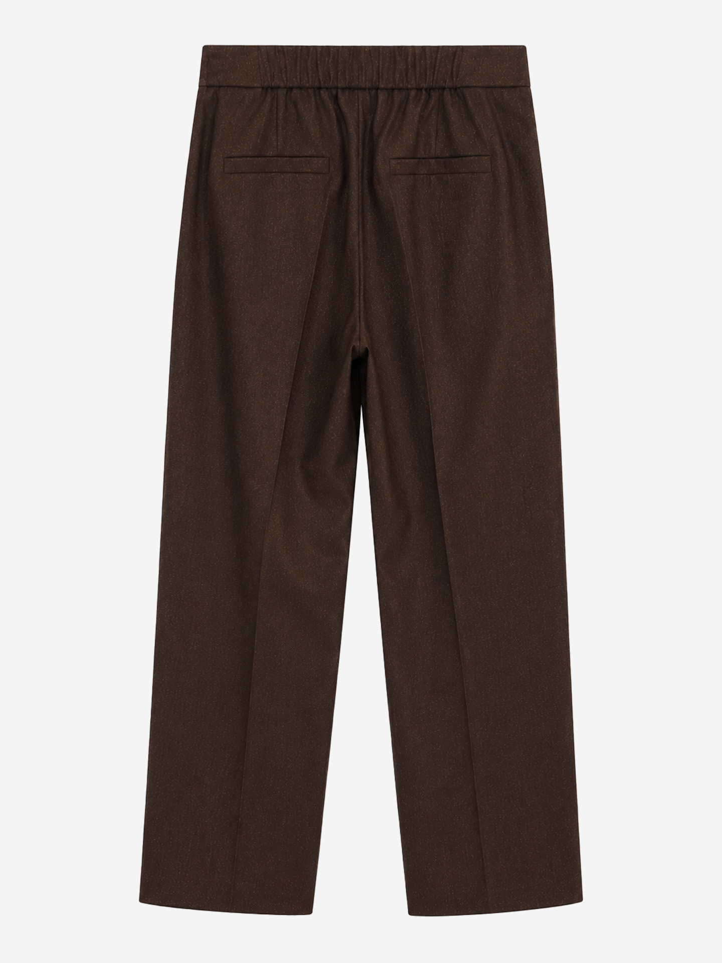 Pantalon met wijde pijpen en persvouw