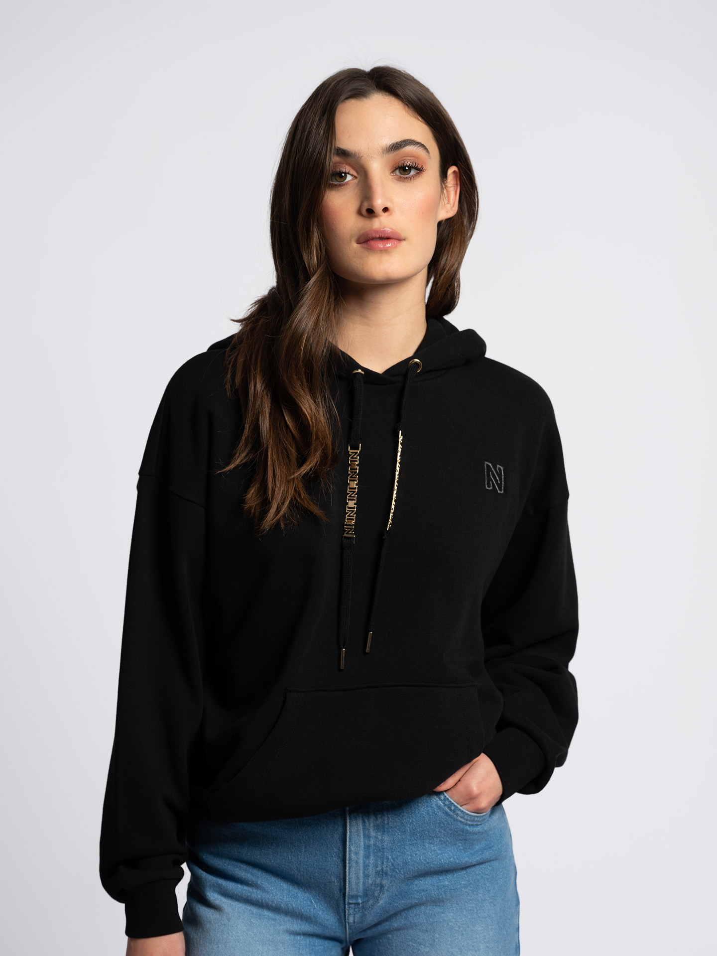 Hoodie with chain details