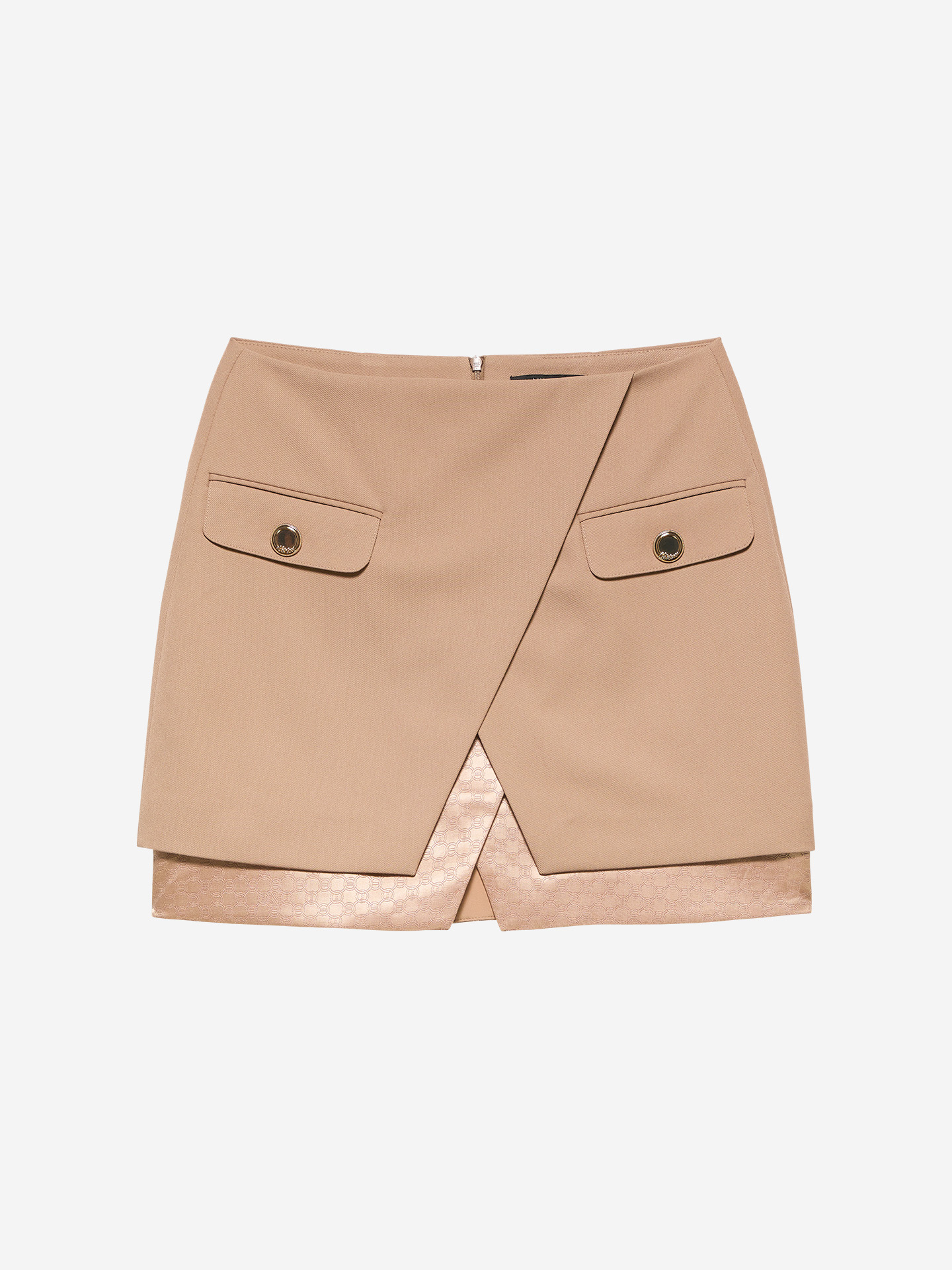 Korte rok met logo detail