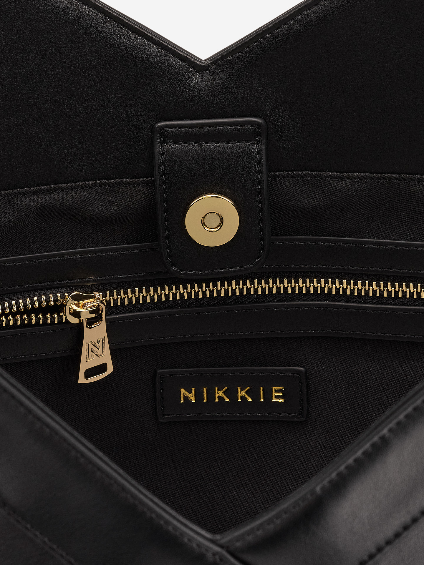 Faux leather shopper