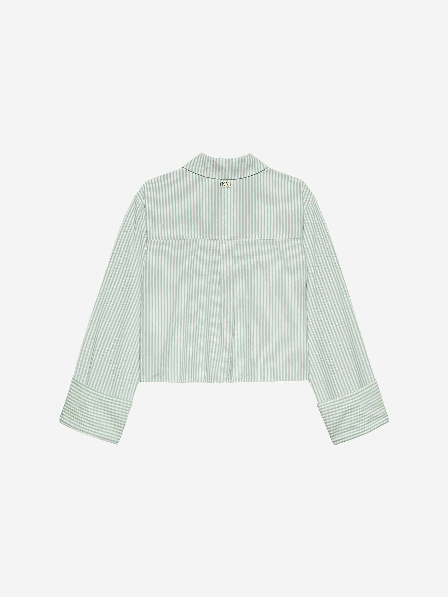 Striped short blouse