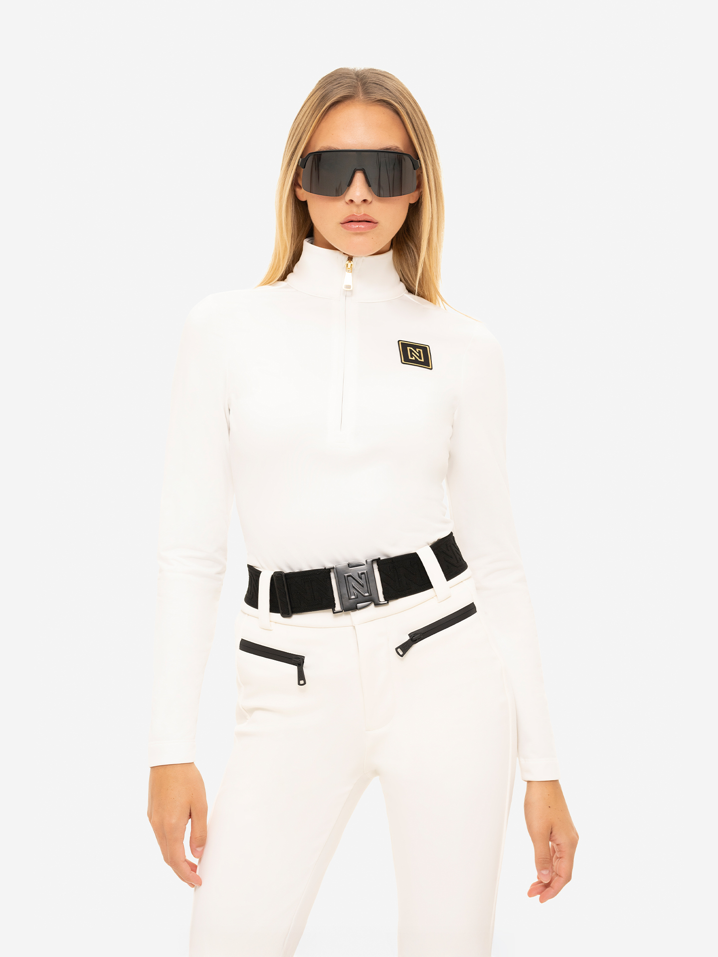 Half-zip ski pullover