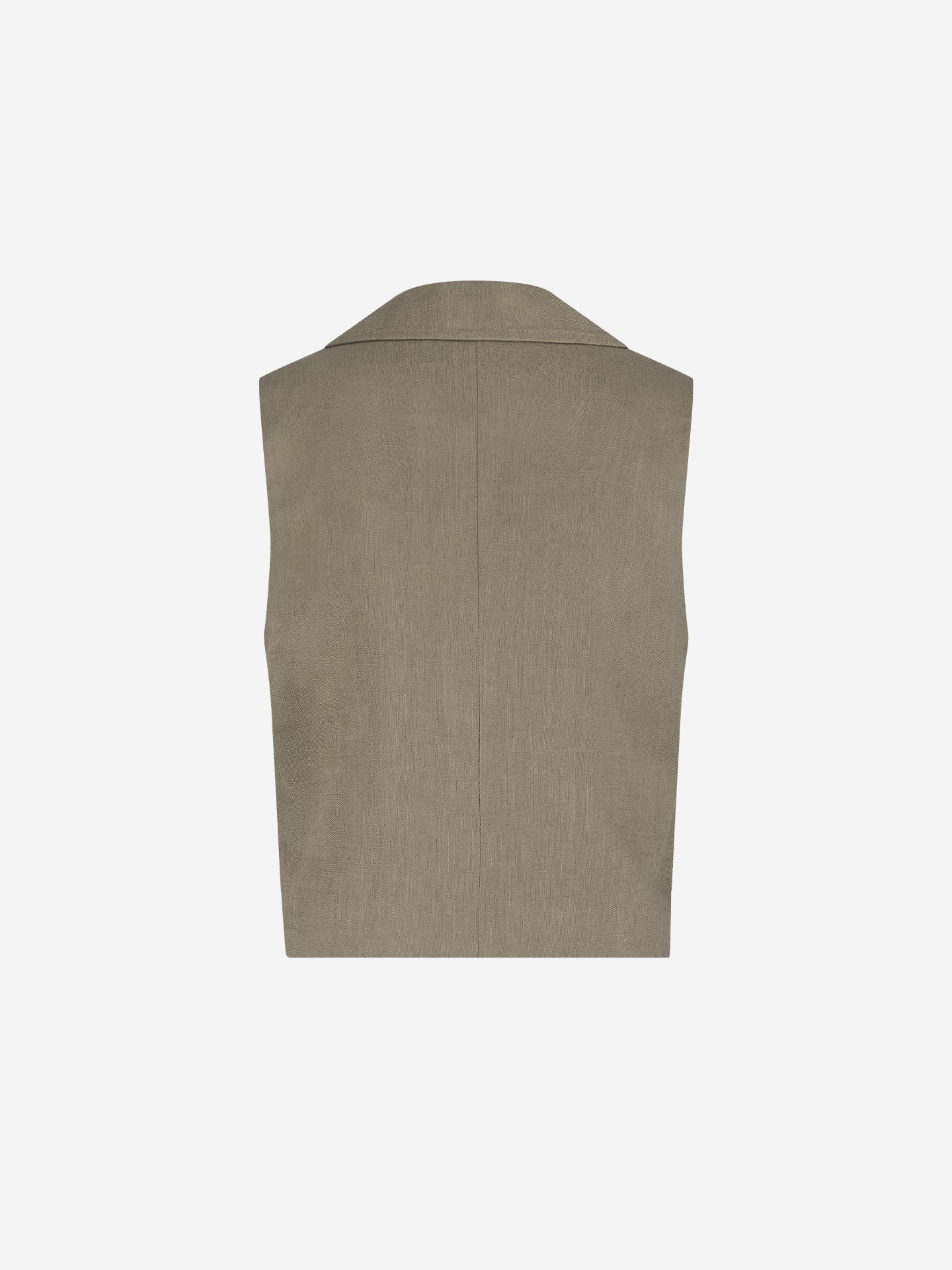 Gemêleerd gilet met decoratieve knopen