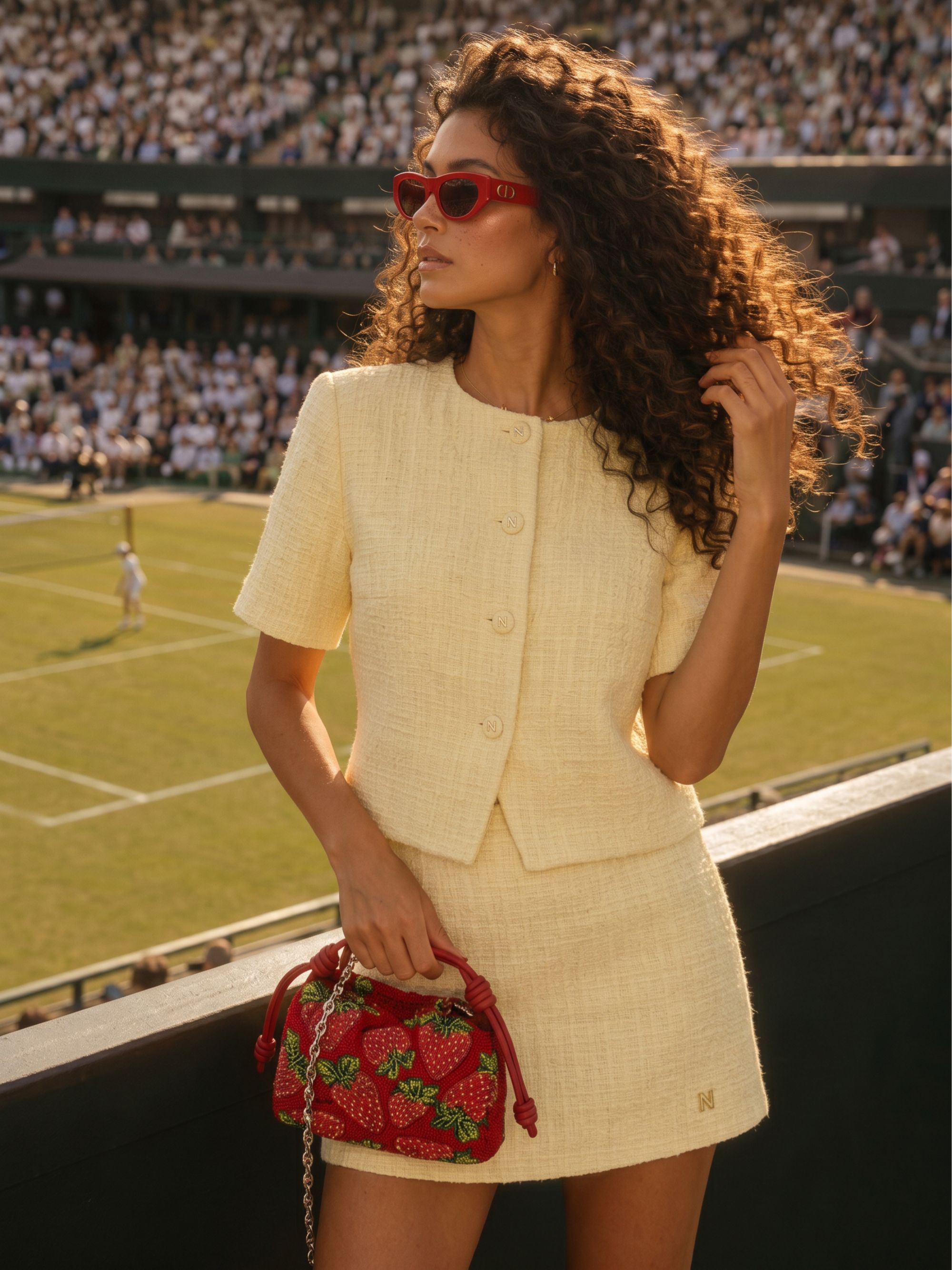 Short tweed jacket