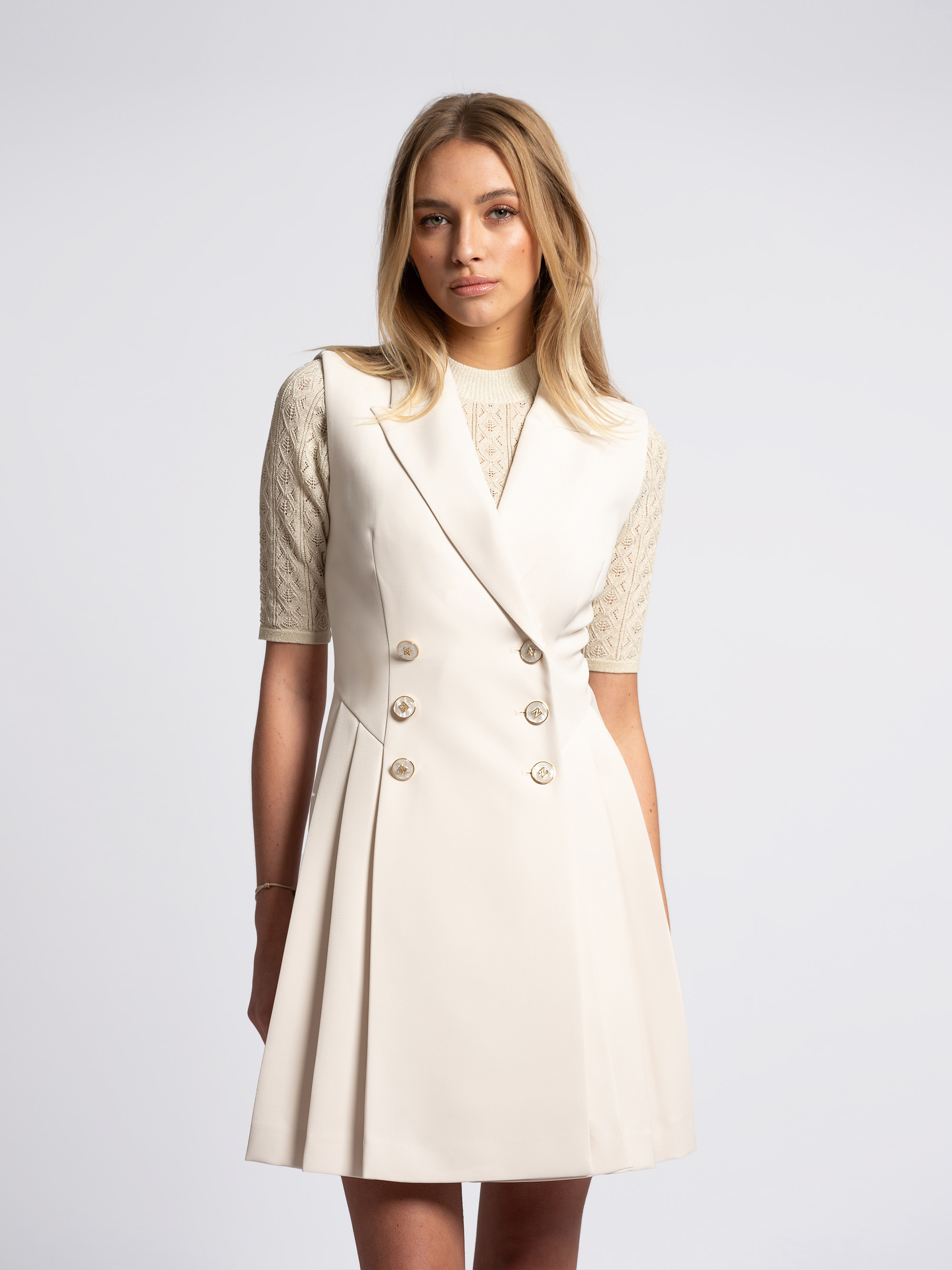 A-line blazer dress