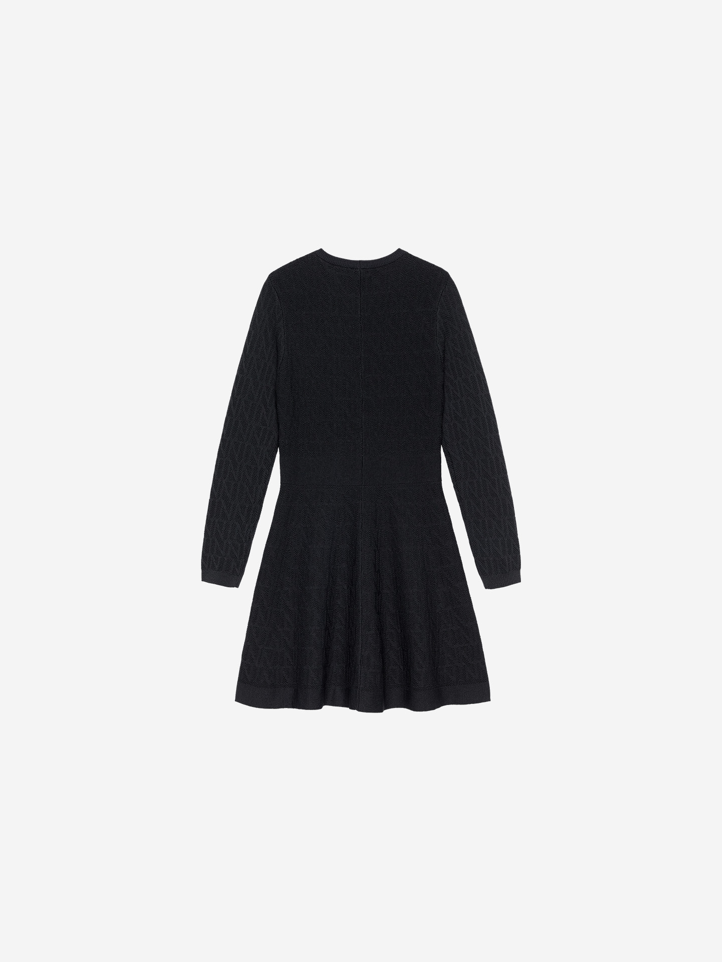 A-line dress with logo pattern