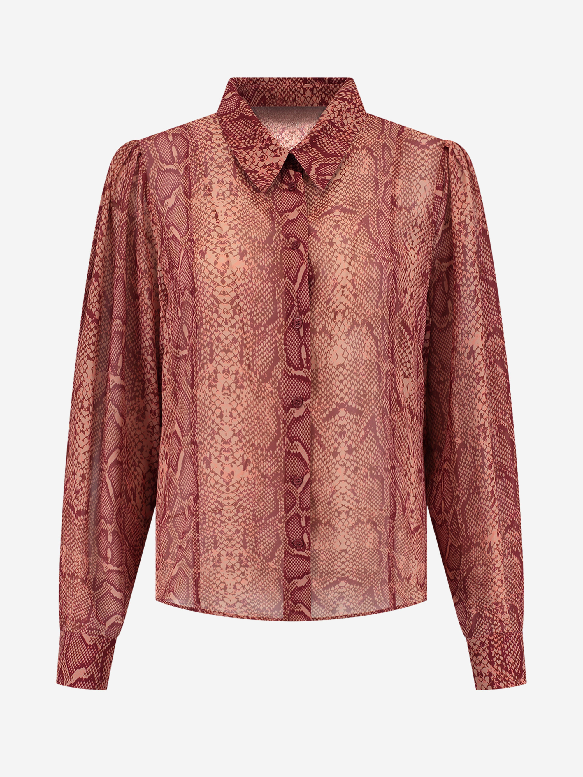 Blouse with snake print