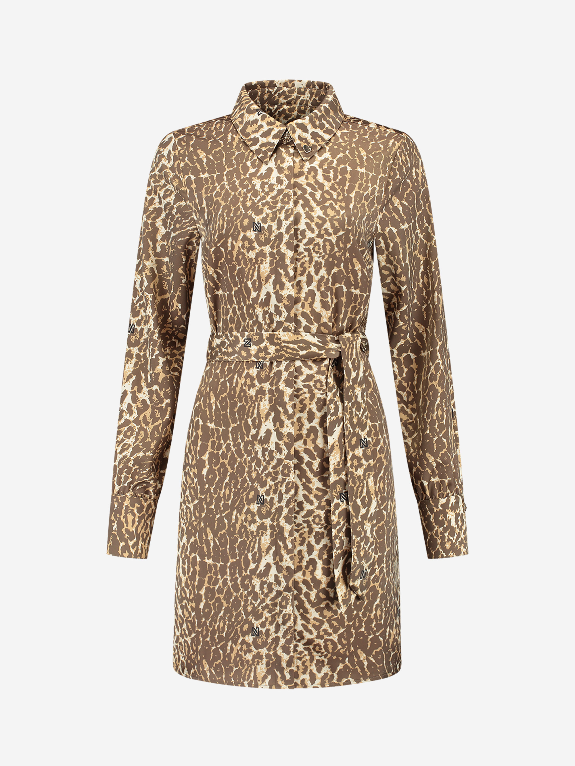 Dress with panther print