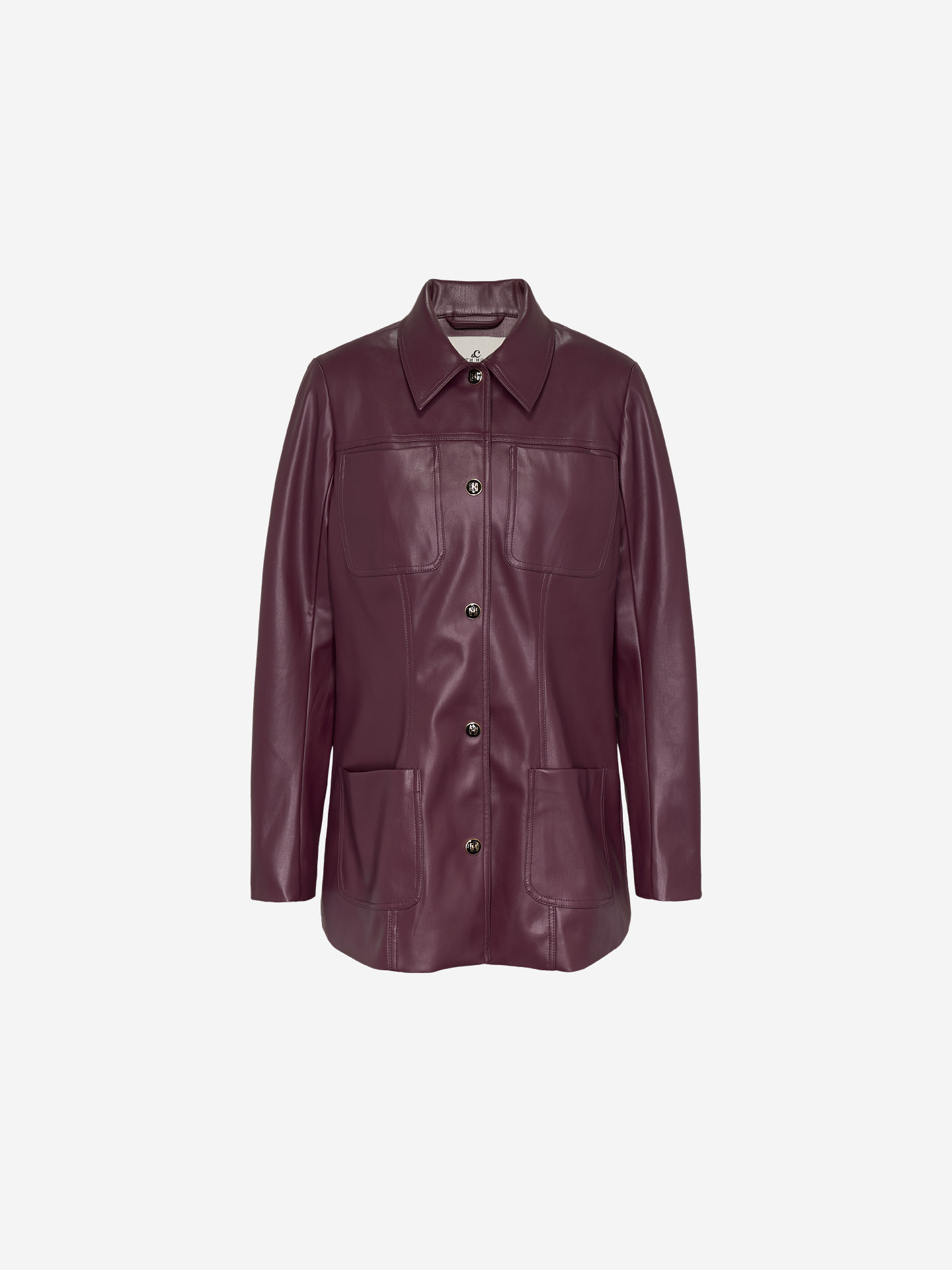 Imitation leather jacket