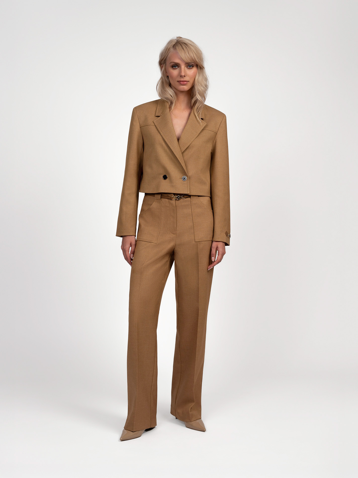 Classic pants with belt