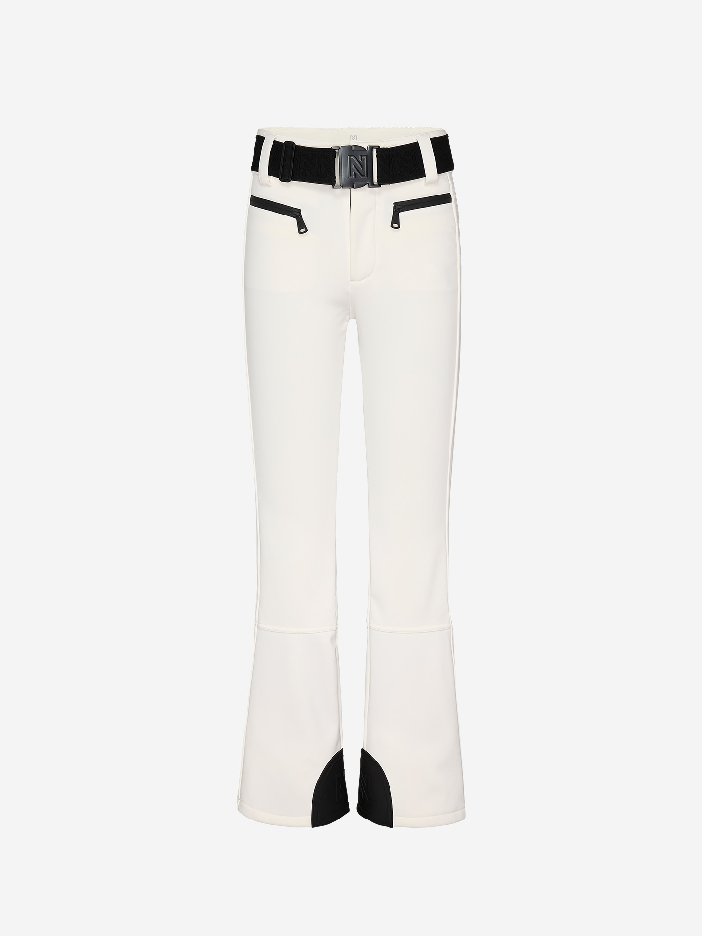 Ski pants with elastic belt