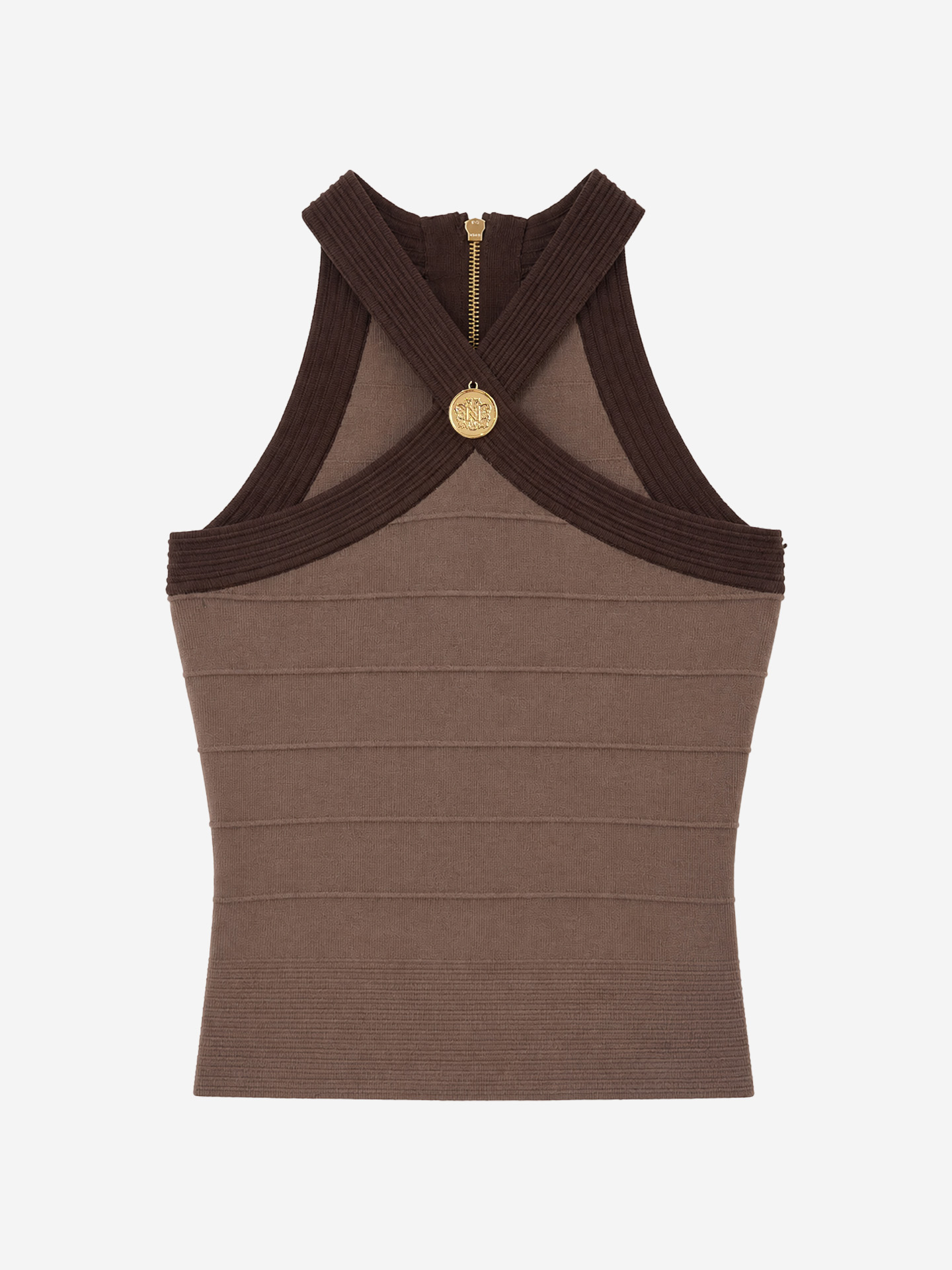 Top met gekruiste hals