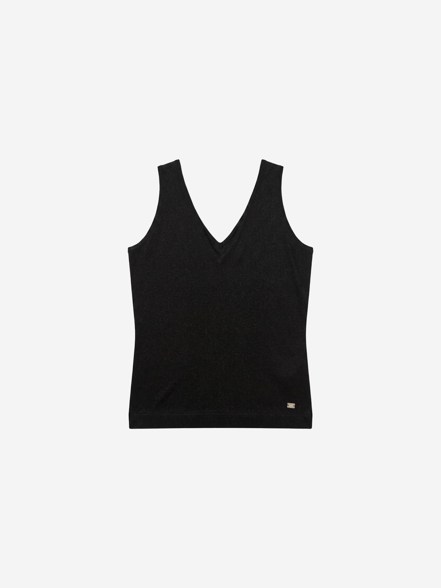 Loose top with glitter thread