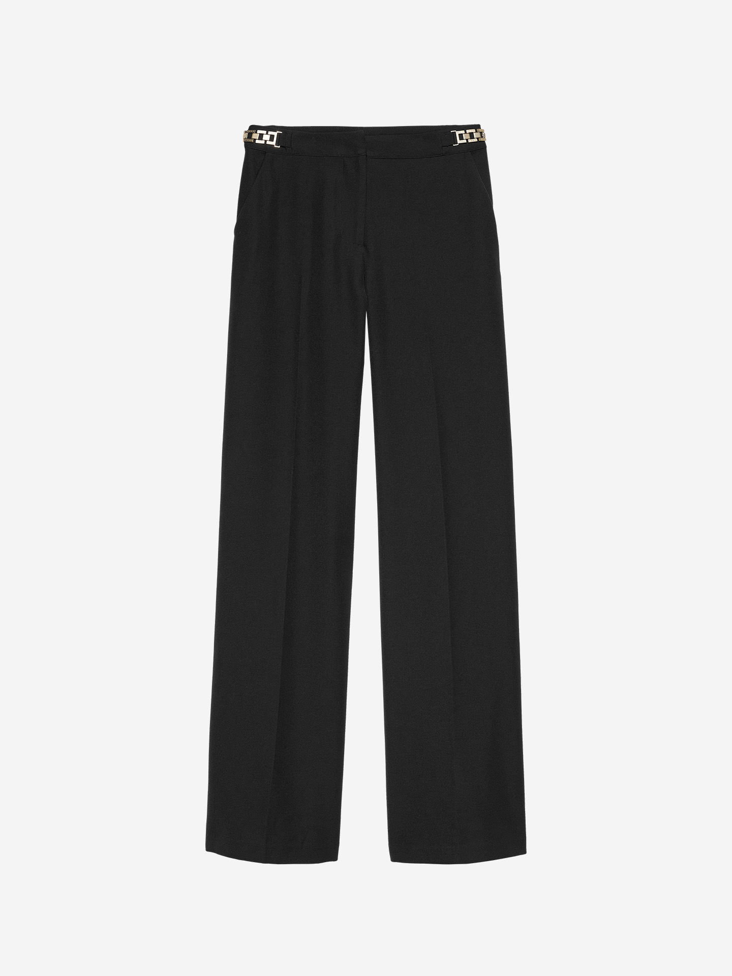 Pants with chain detail