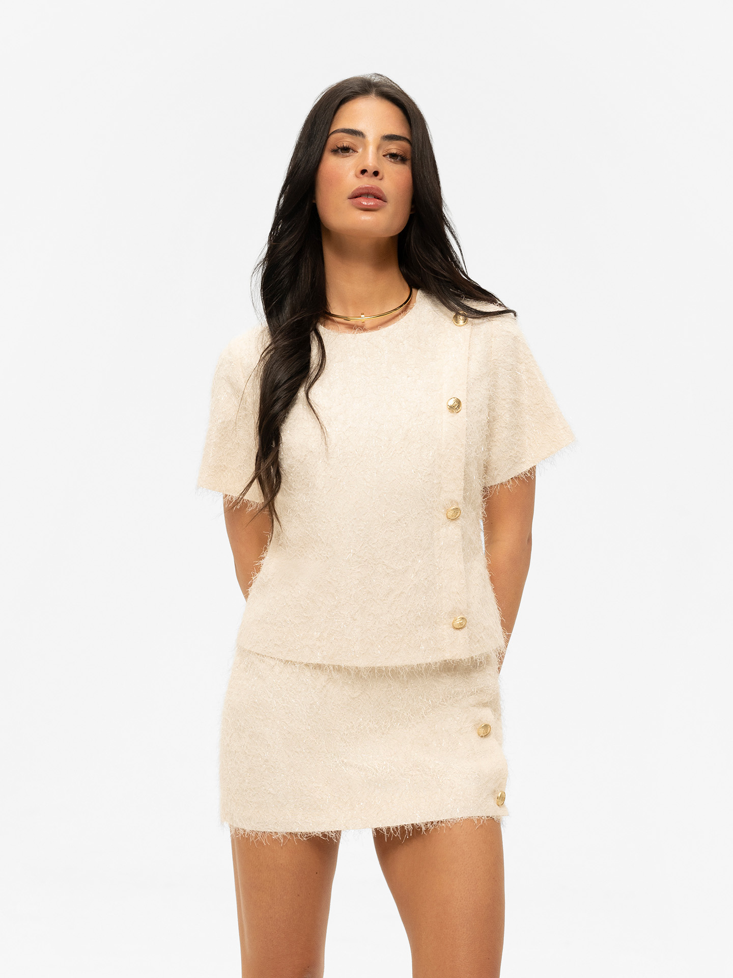 Fluffy rok met glitters