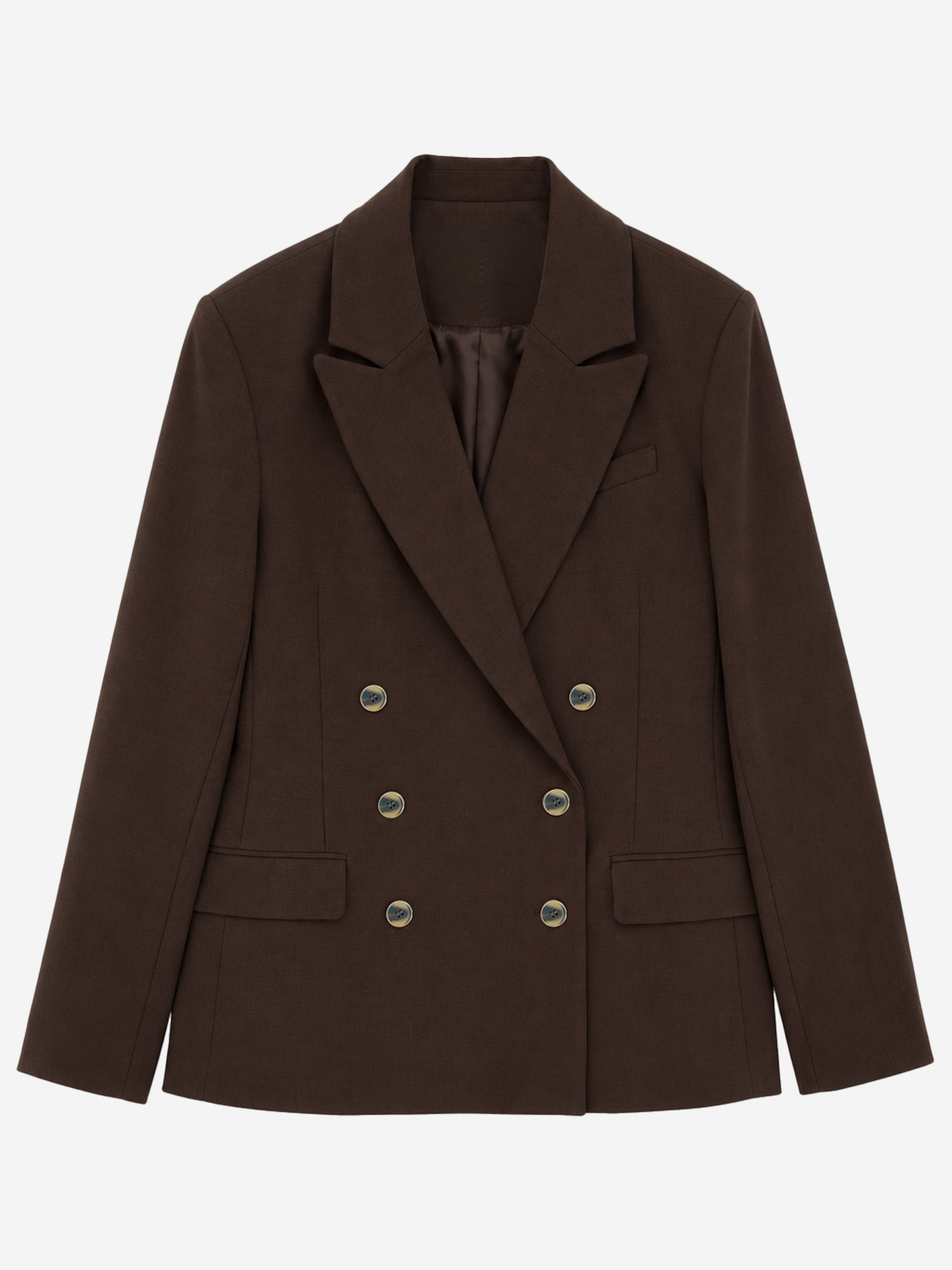 Double-breasted blazer met luxe knopen