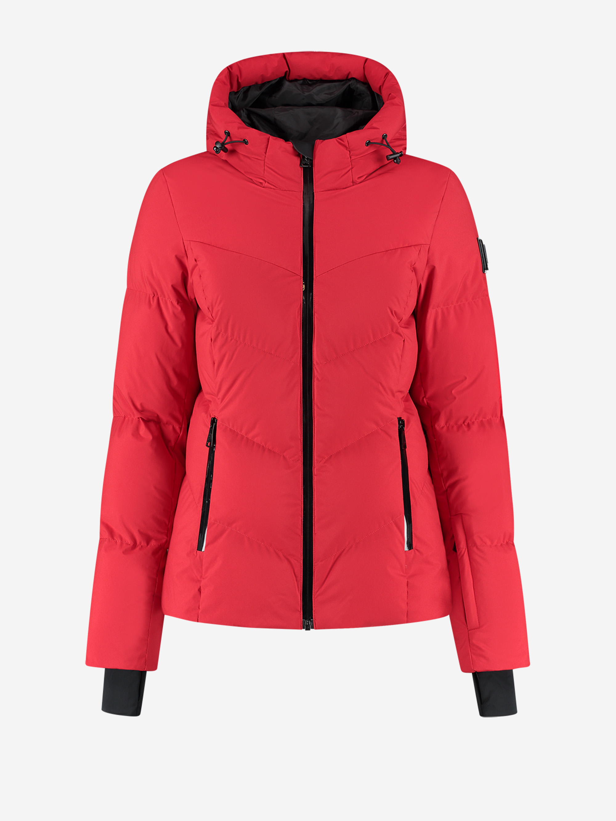 Ski jacket with hood and snow gaiters