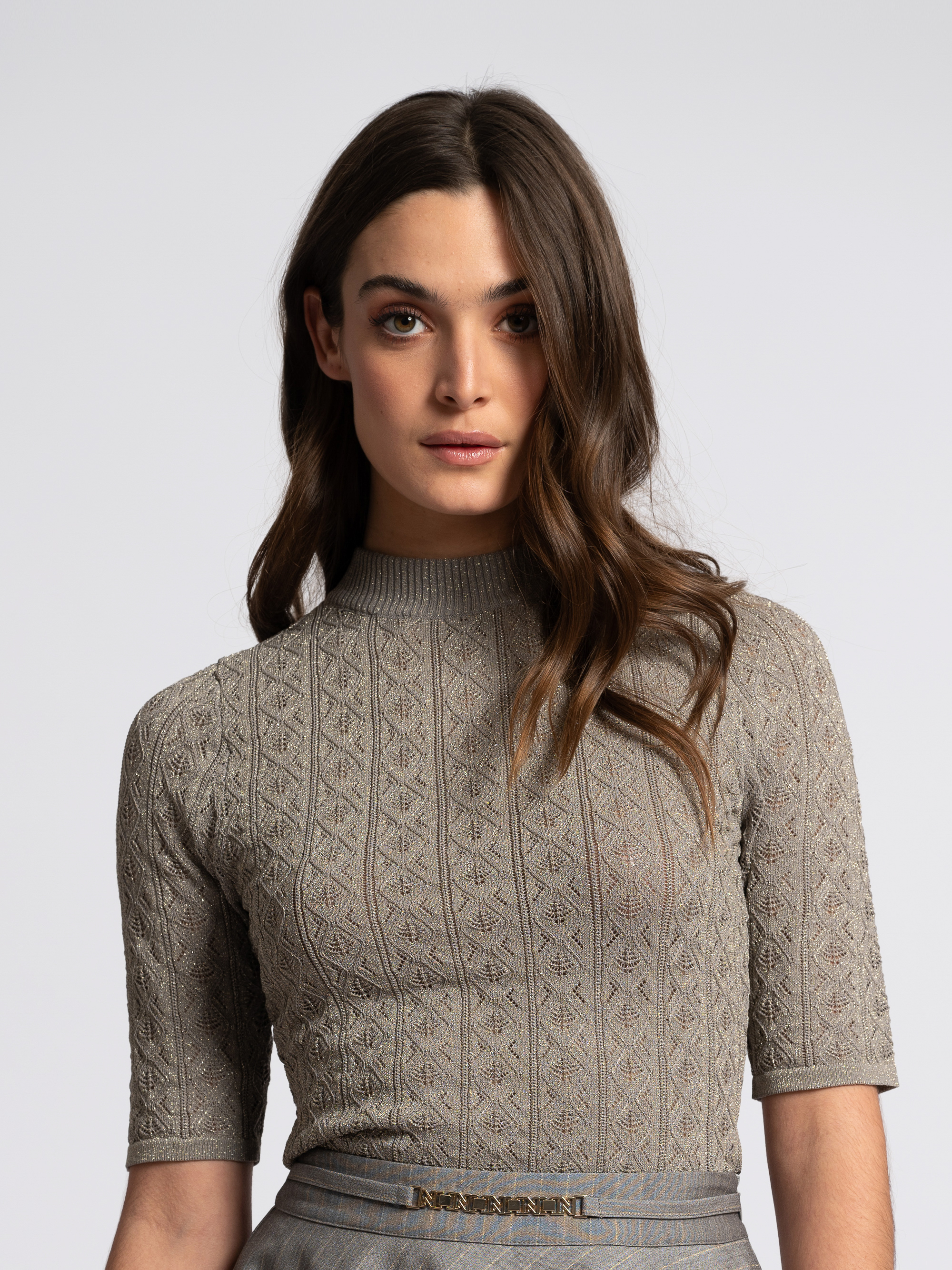 Ajour knit top