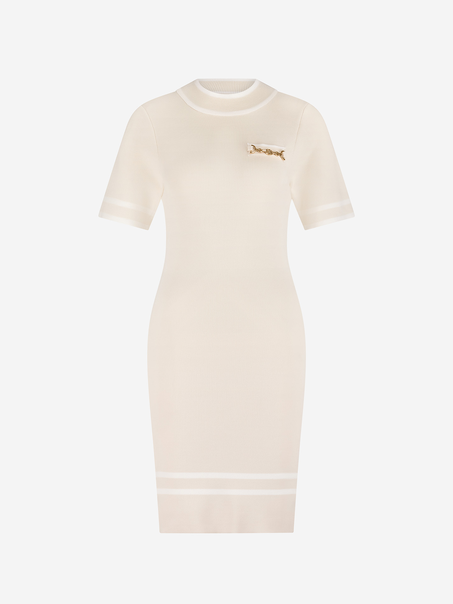 Fitted dress with chain detail