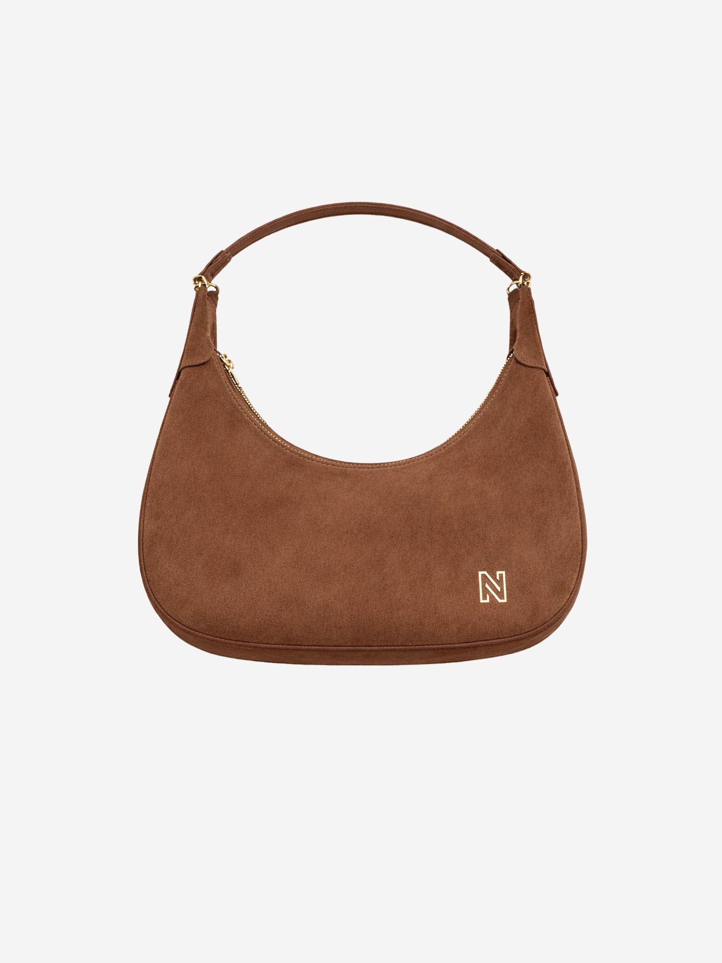 Suede hobo bag