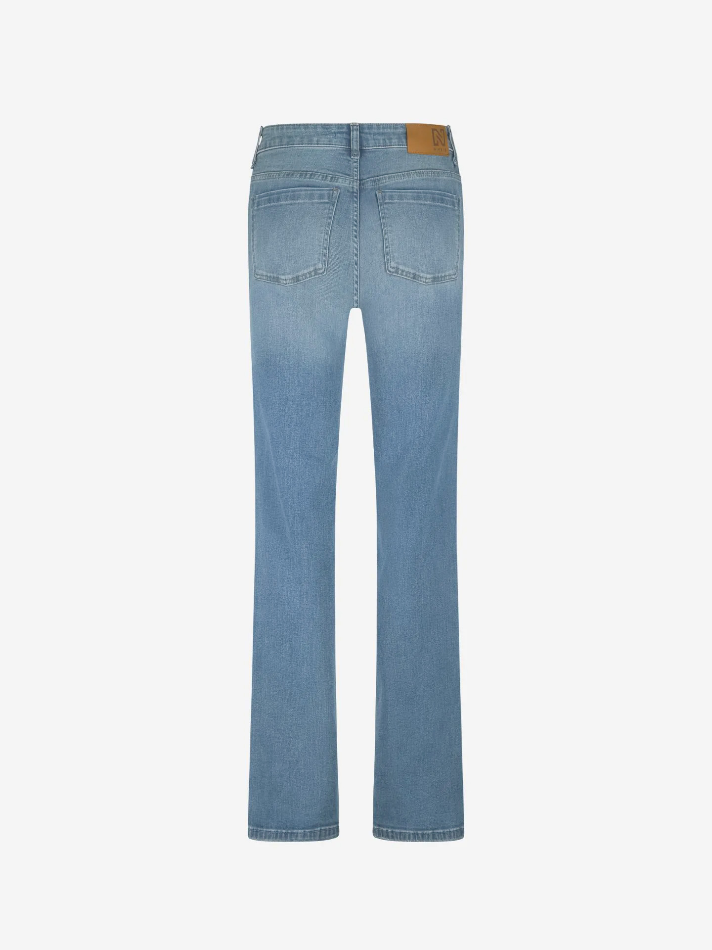 Flared jeans met kettingdetails