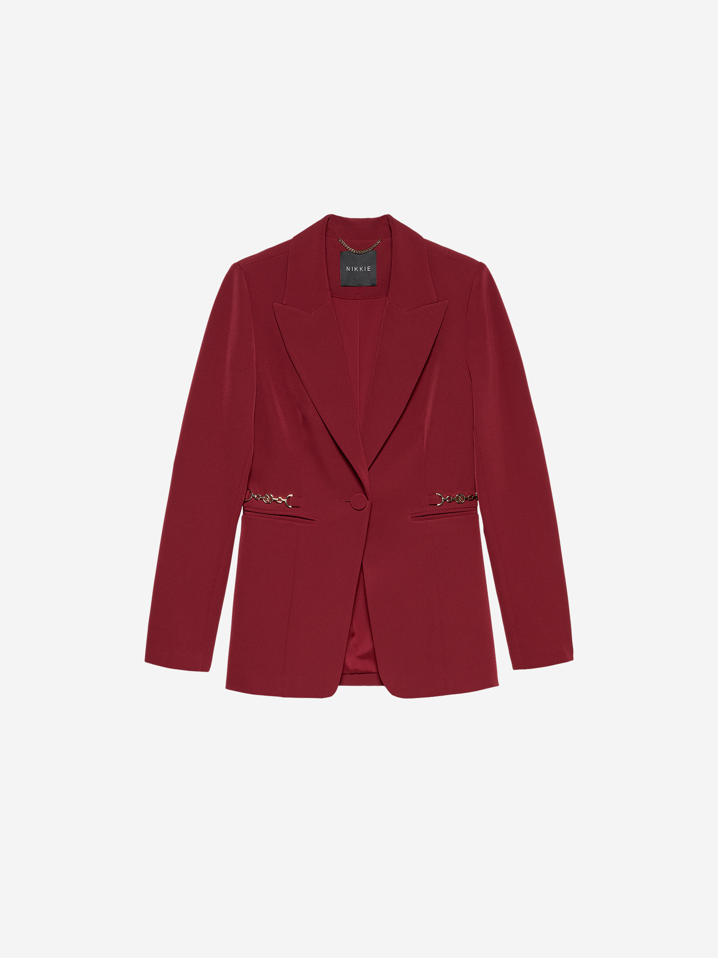 Classic blazer with chain details