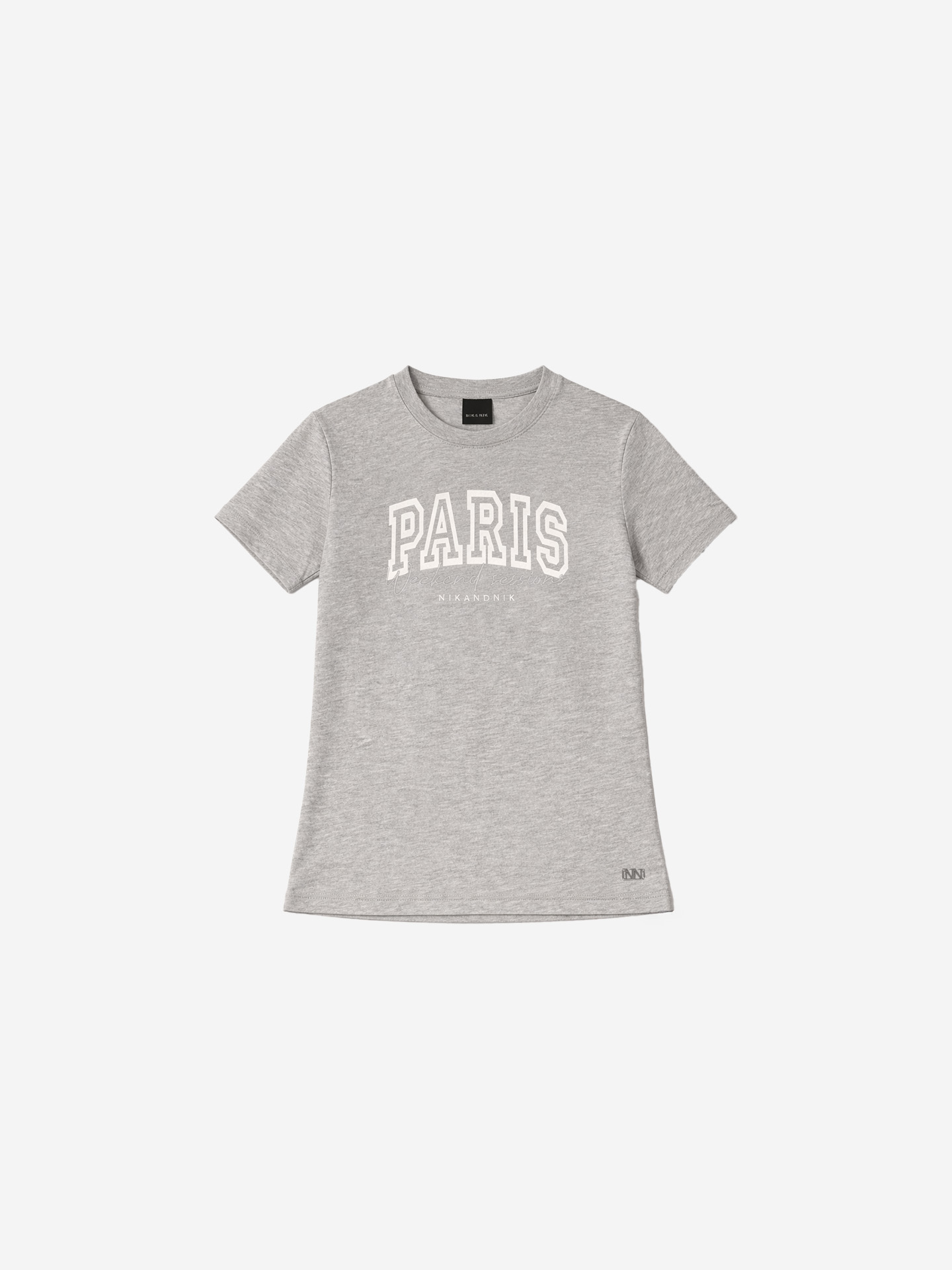 T-shirt with embroidered logo