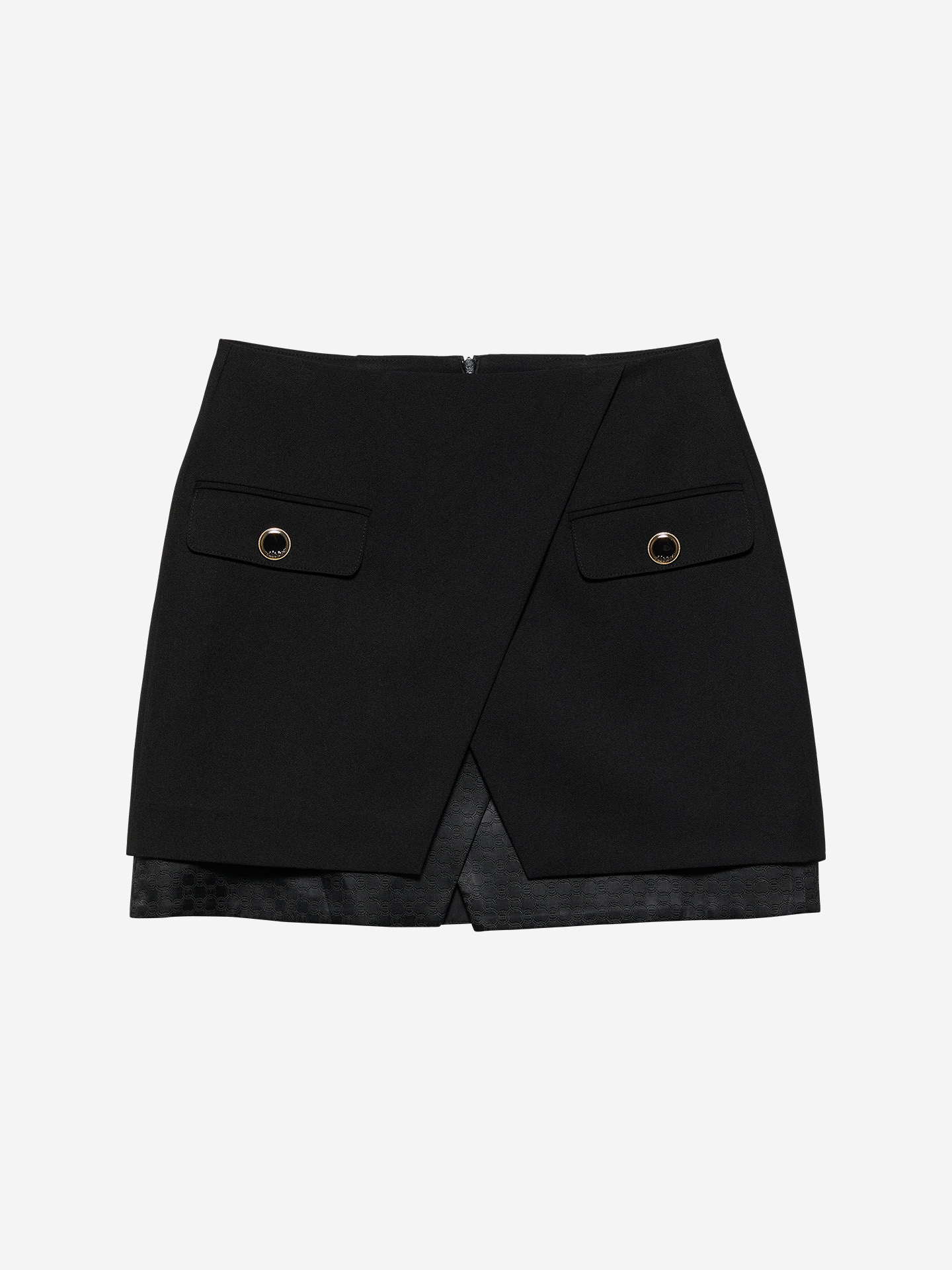 Short skirt with logo detail