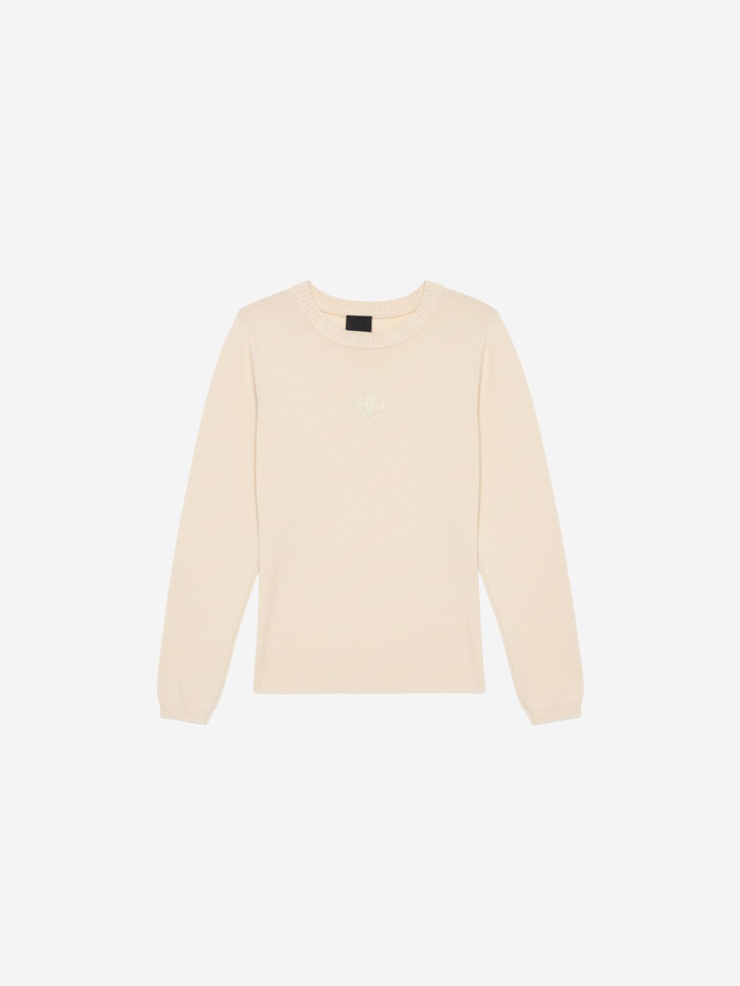 Knitted top with logo